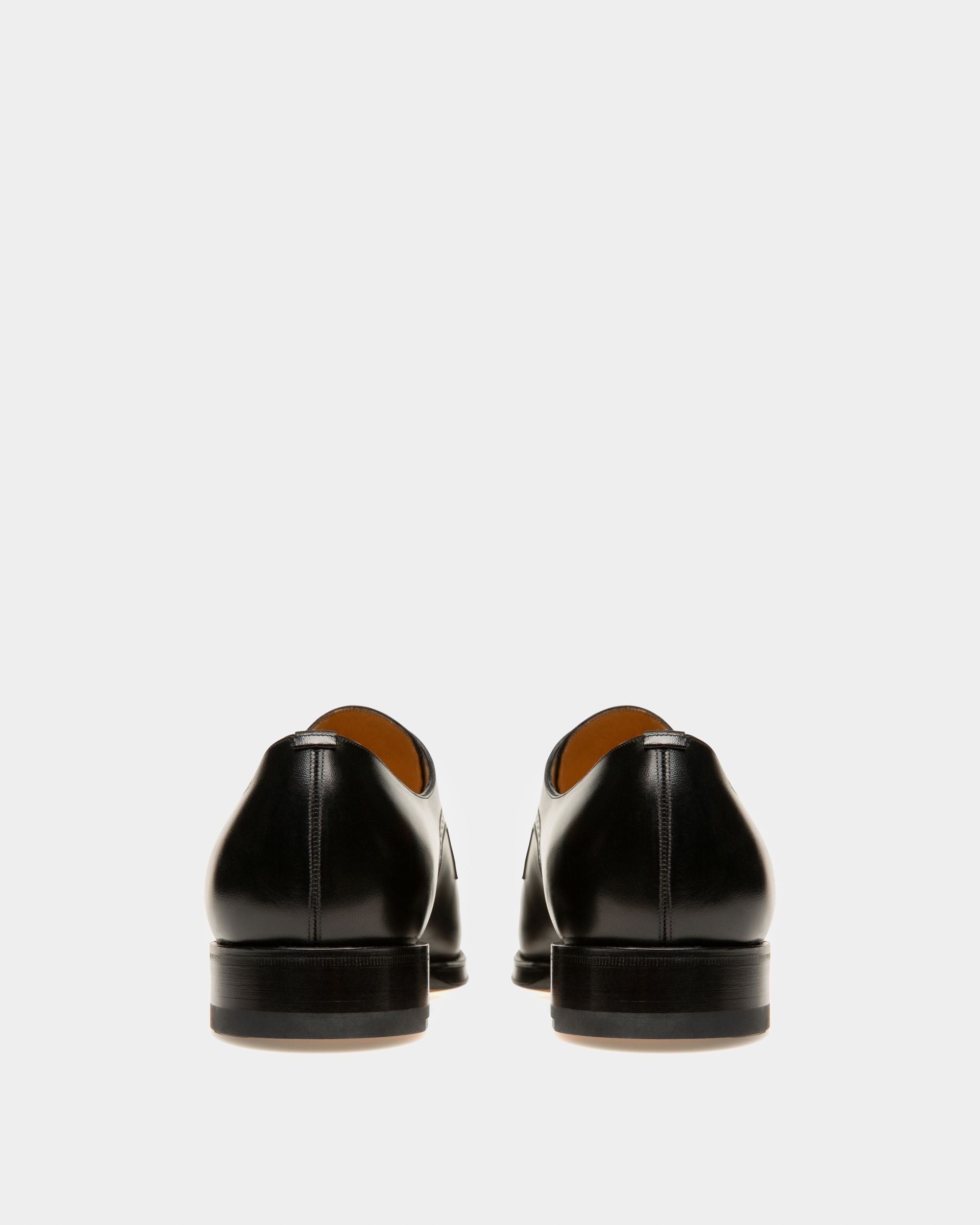 Bally Global - Scamardo Leather Derby Shoes In Black - Black