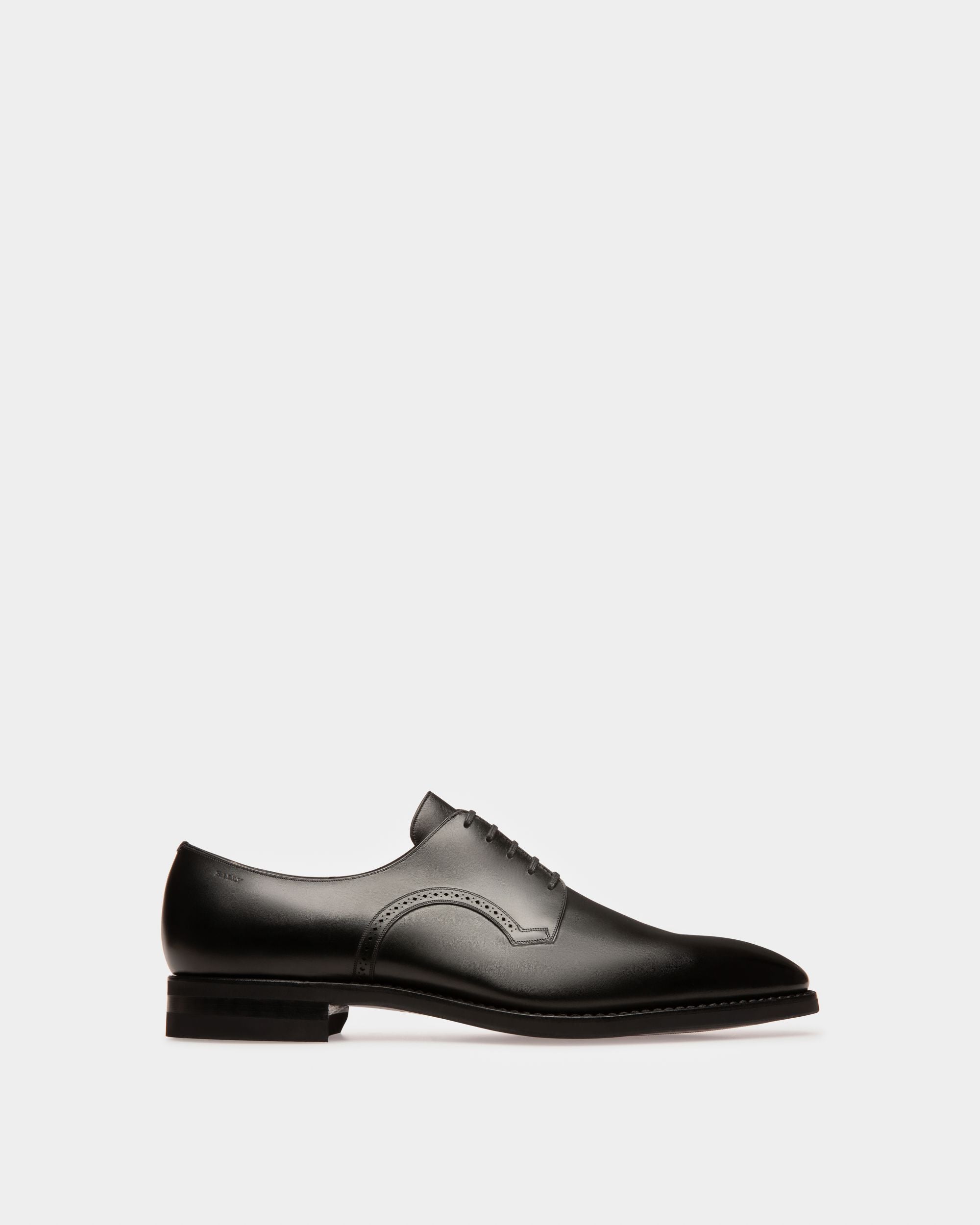 Bally Global - Zapato Derby Scrivani Del Piel Negra Con Cordones Para Hombre - Negro