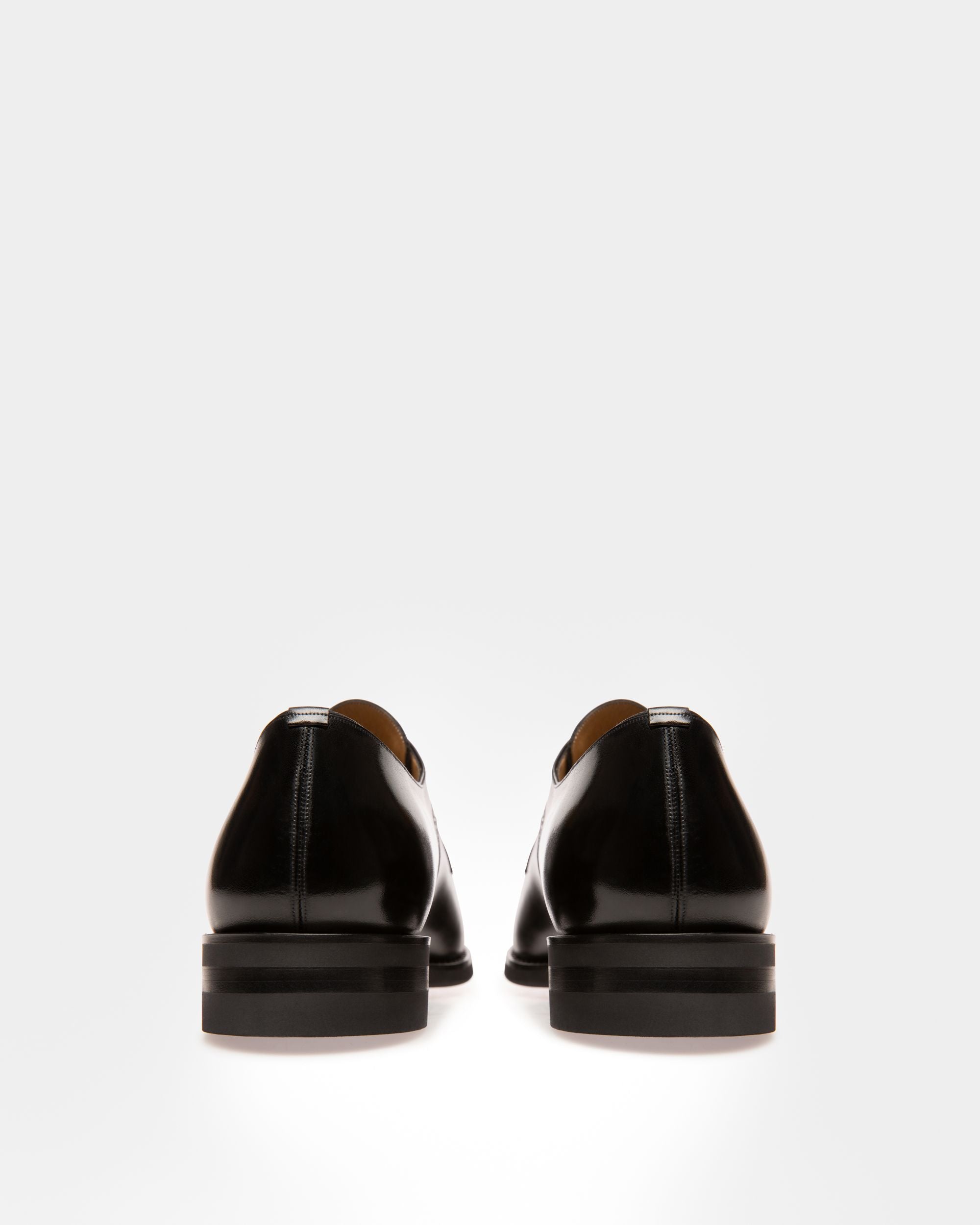 Bally Global - Scrivani Men's Leather Derby Lace-Up Shoe In Black - Black