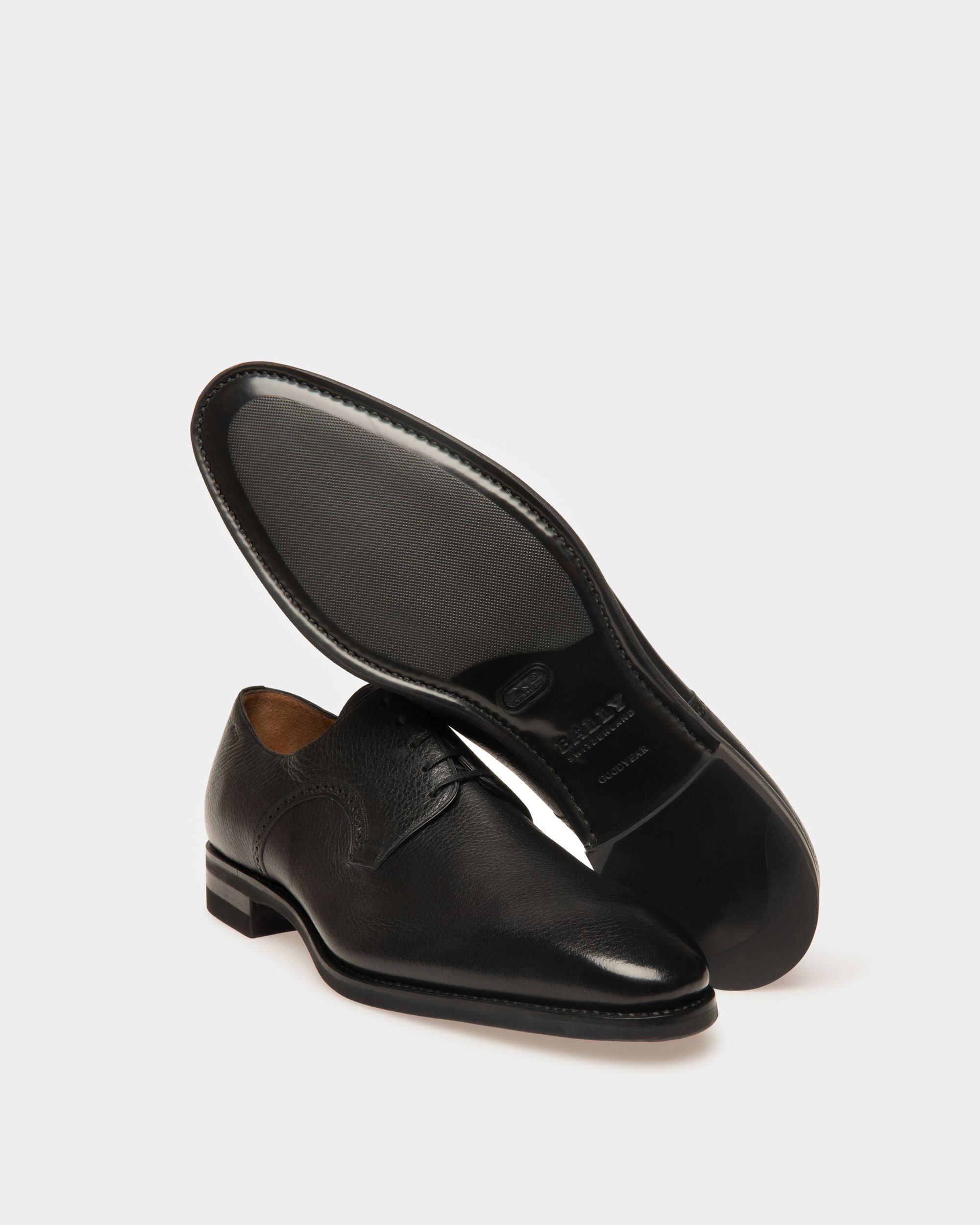 Bally Global - Scrivani Mens Handpainted Leather Shoe In Black - Black