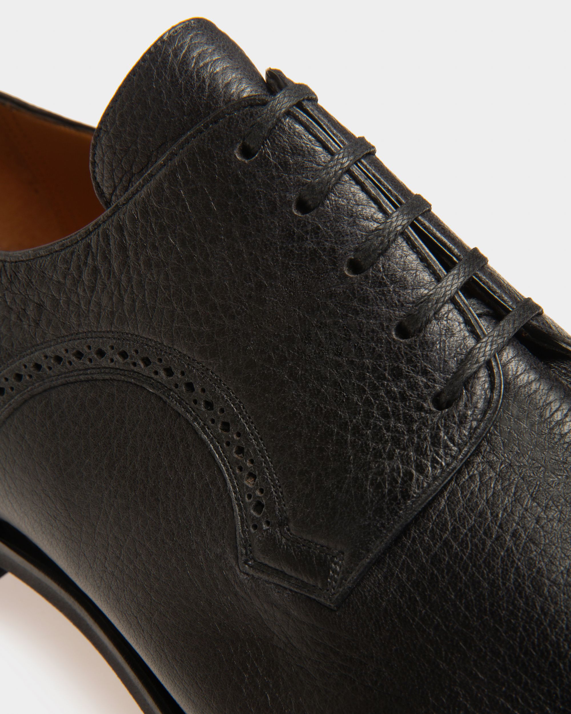 Bally Global - Scrivani Mens Handpainted Leather Shoe In Black - Black