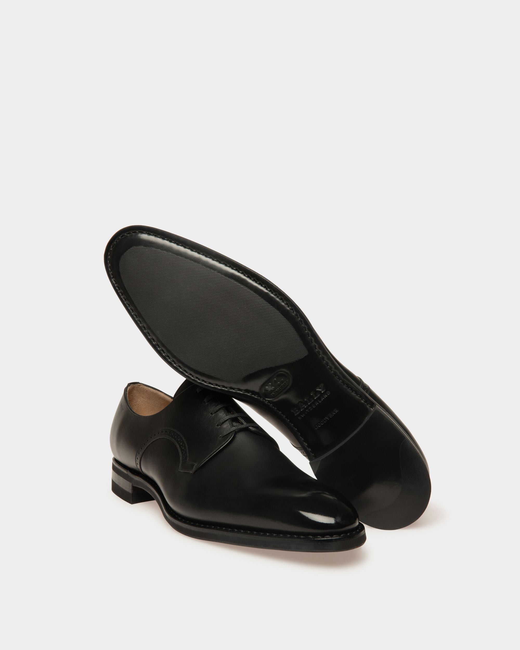 Bally Global - Scribe Novo Derby Shoes In Black Leather - Black