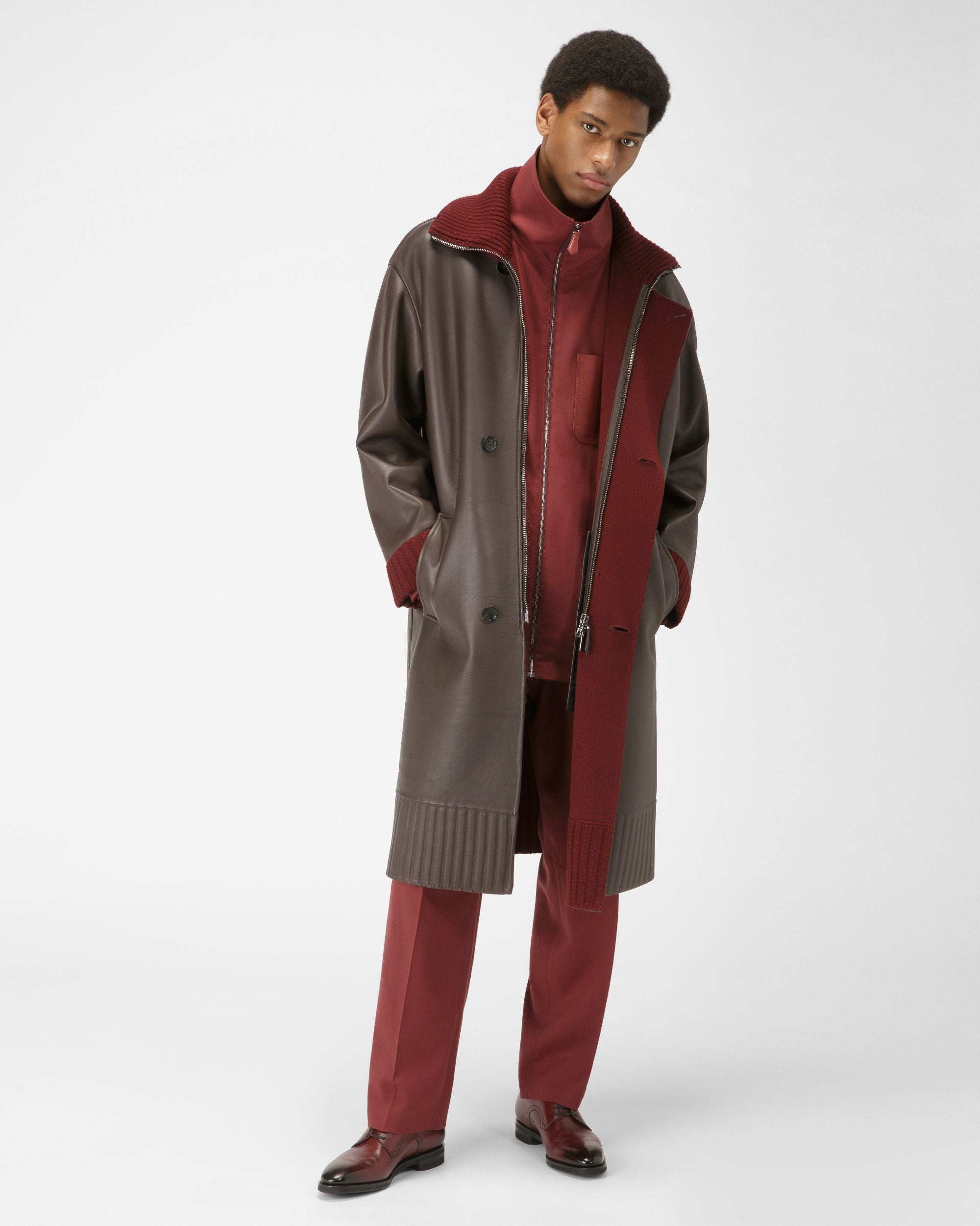 Bally Global - Scrivani Leather Derbies In Heritage Red - Red