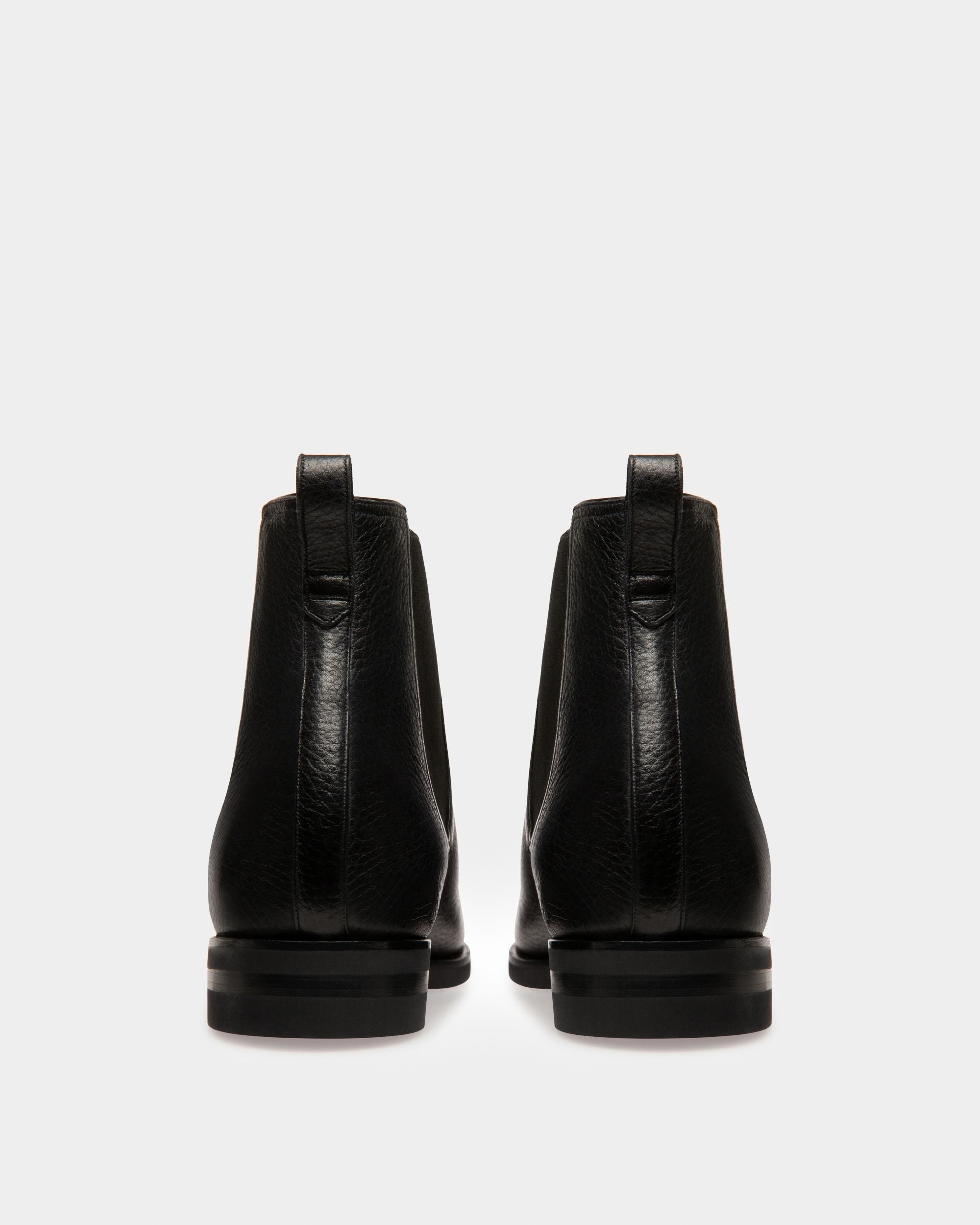 Bally Global - Bota Scavone De Piel Negra Para Hombre - Negro