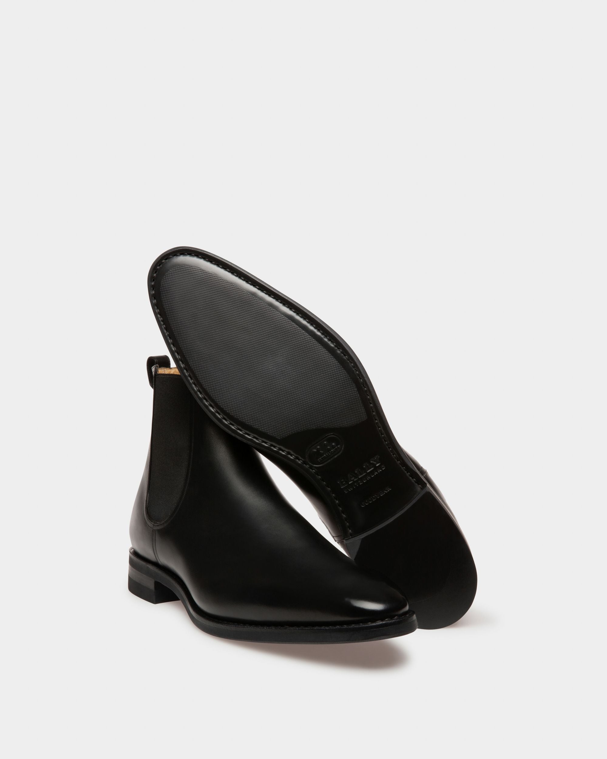 Bally Global - Scribe Novo Booties In Black Leather - Negro