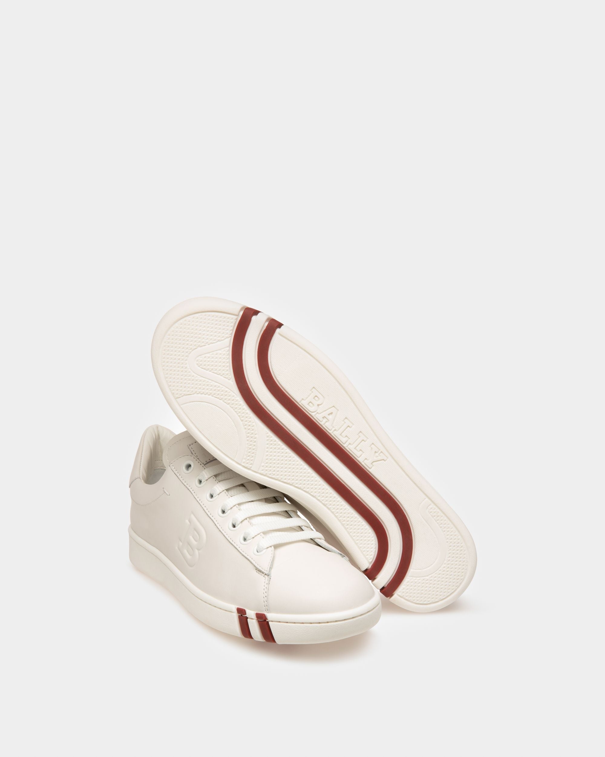Bally Global - Wivian Leather Sneakers In White - White