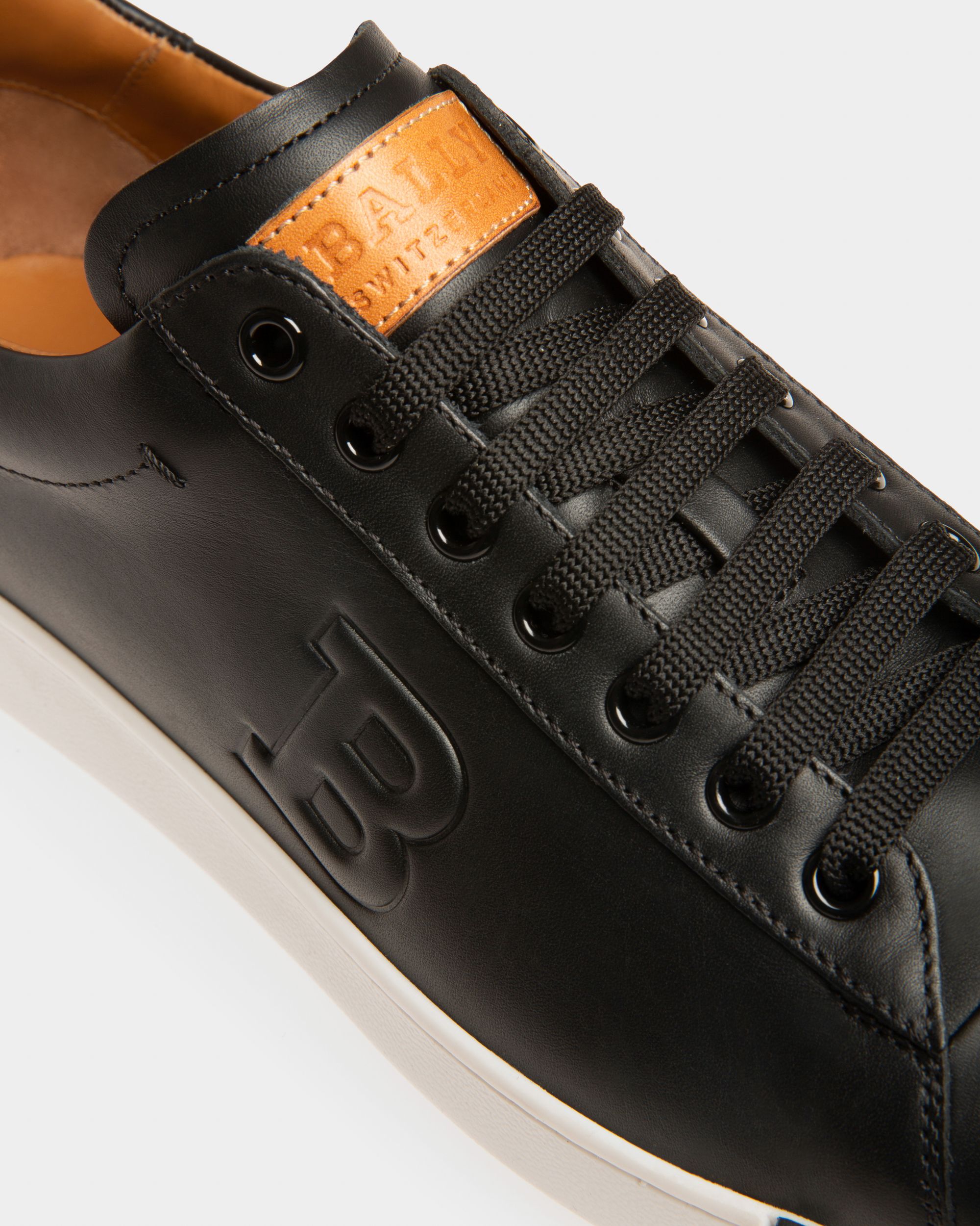 Bally Global - Basket Asher Pour Homme En Cuir Noir - Noir