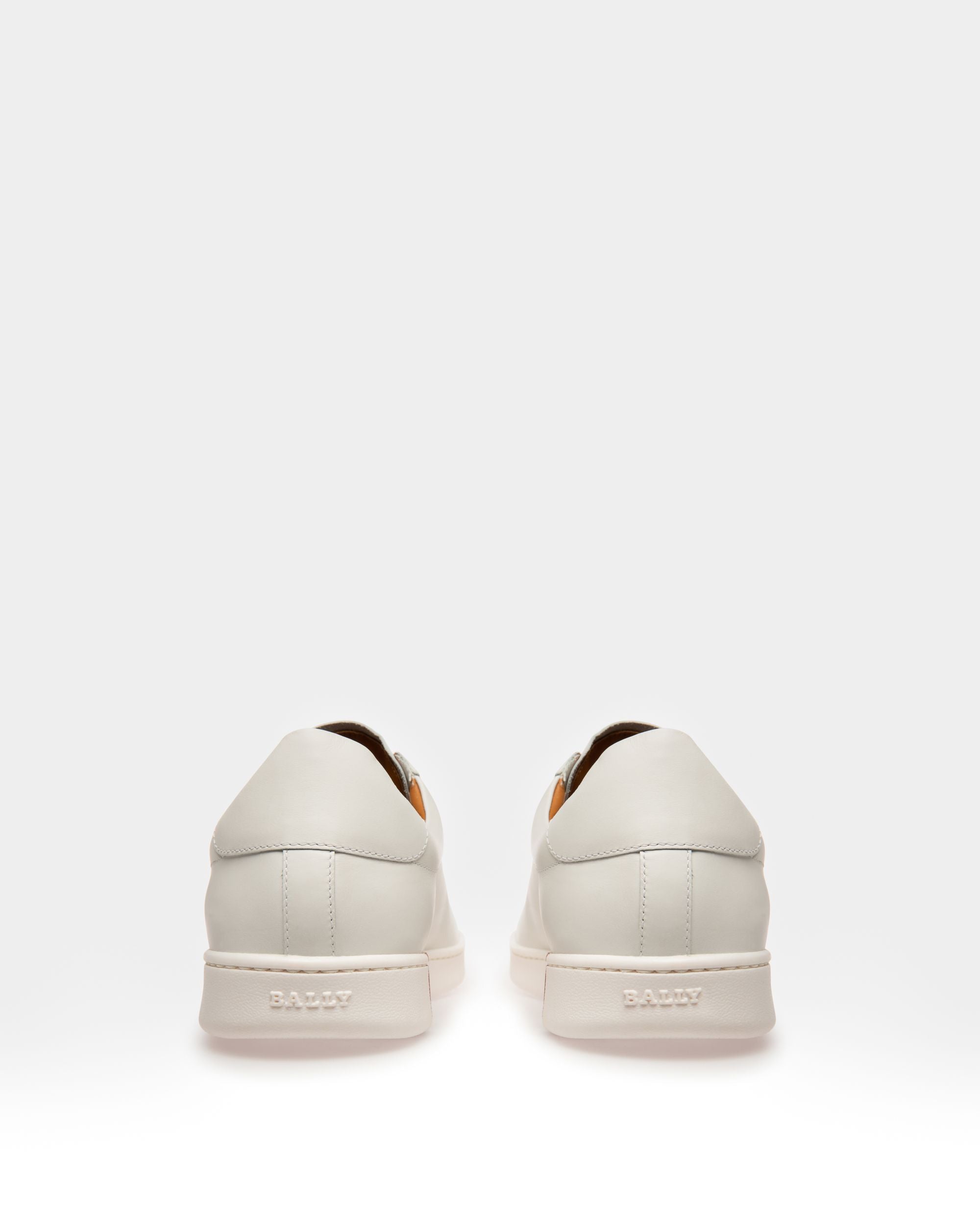 Bally Global - Asher Men's Leather Trainer In White - Blanc