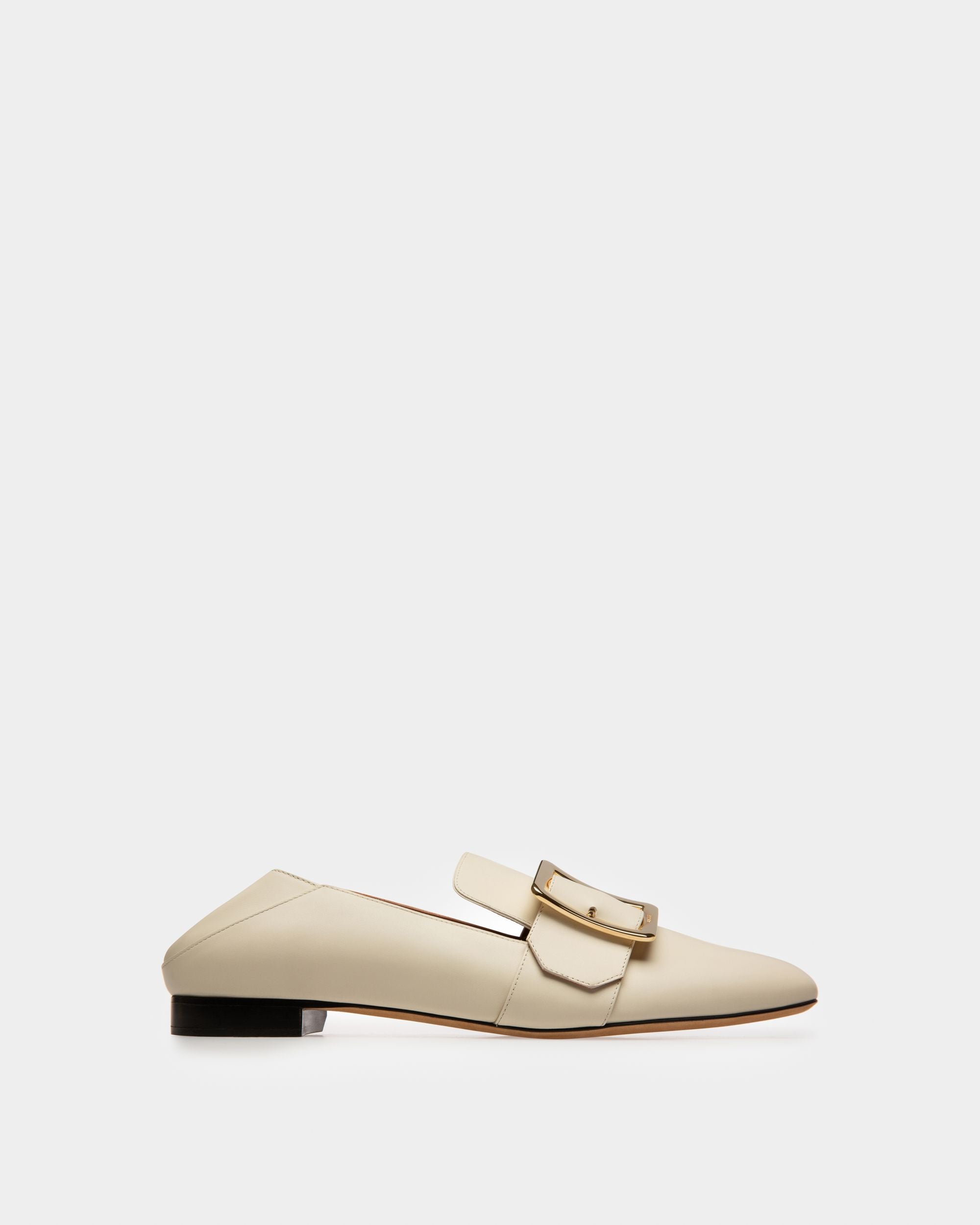 Bally Global - Janelle Women's Leather Slipper In Bone - Blanco