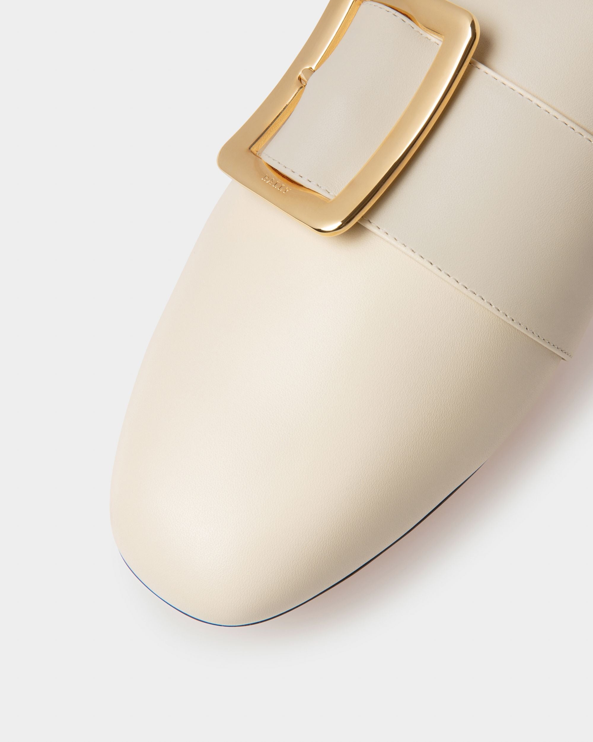 Bally Global - Janelle Women's Calf Leather Slipper In Bone - White