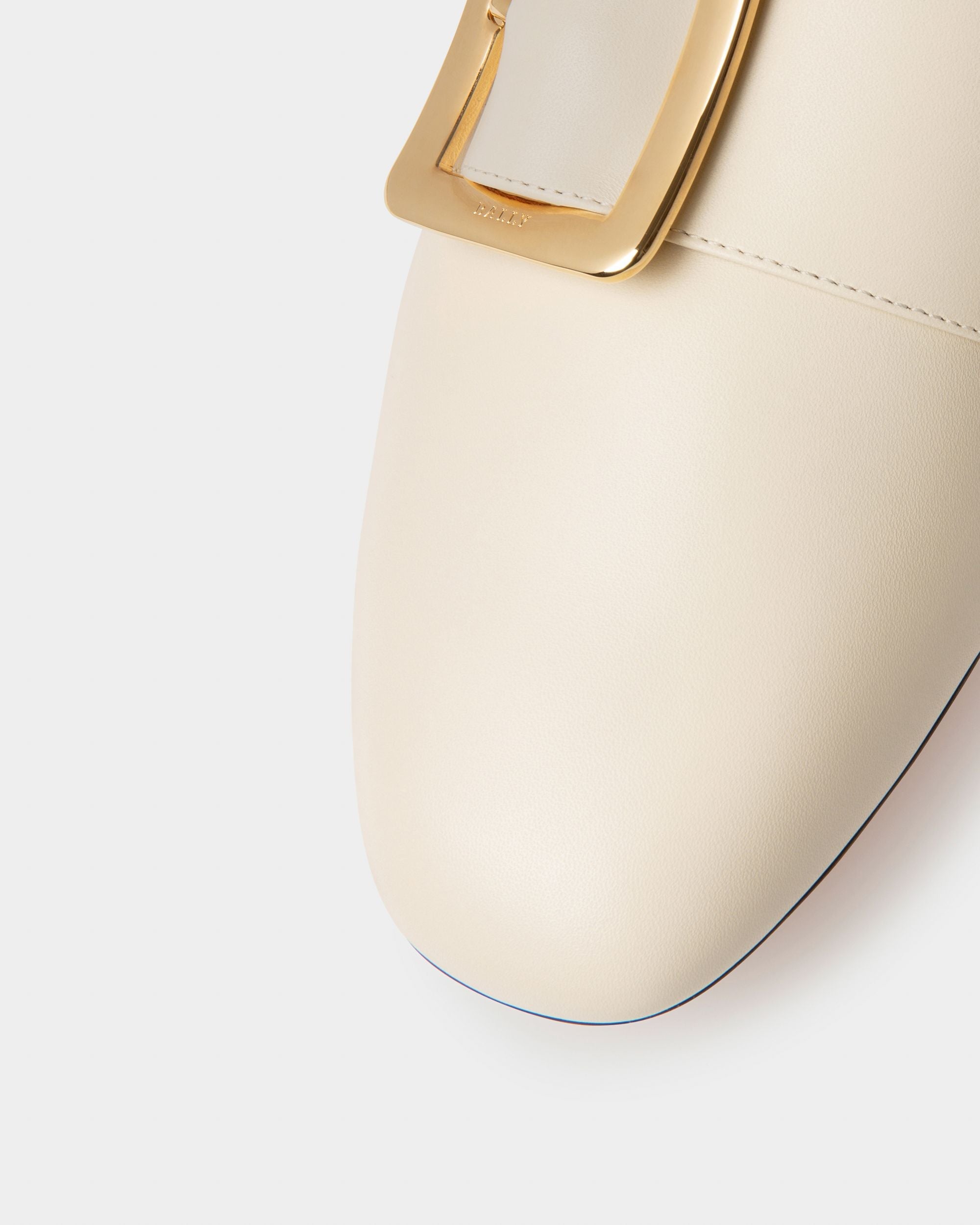 Bally Global - Janelle Women's Calf Leather Slipper In Bone - White
