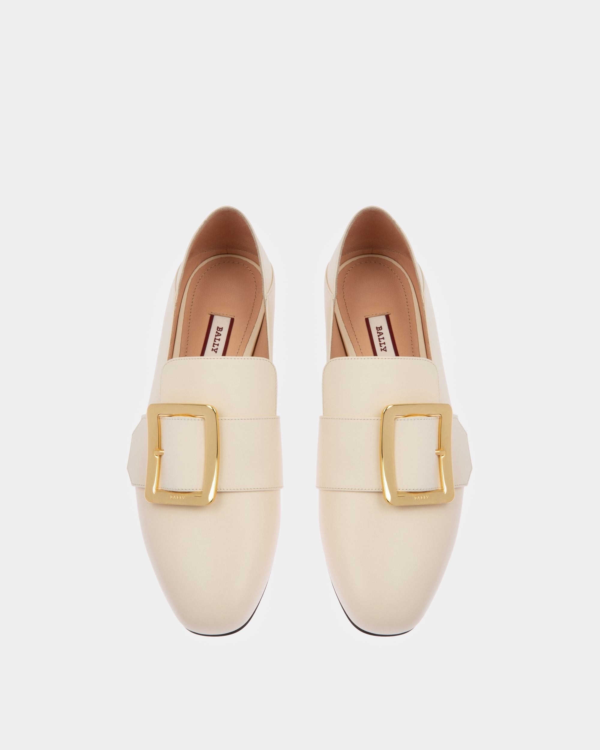 Bally Global - Slipper Janelle En Cuir Ivoire - Blanc