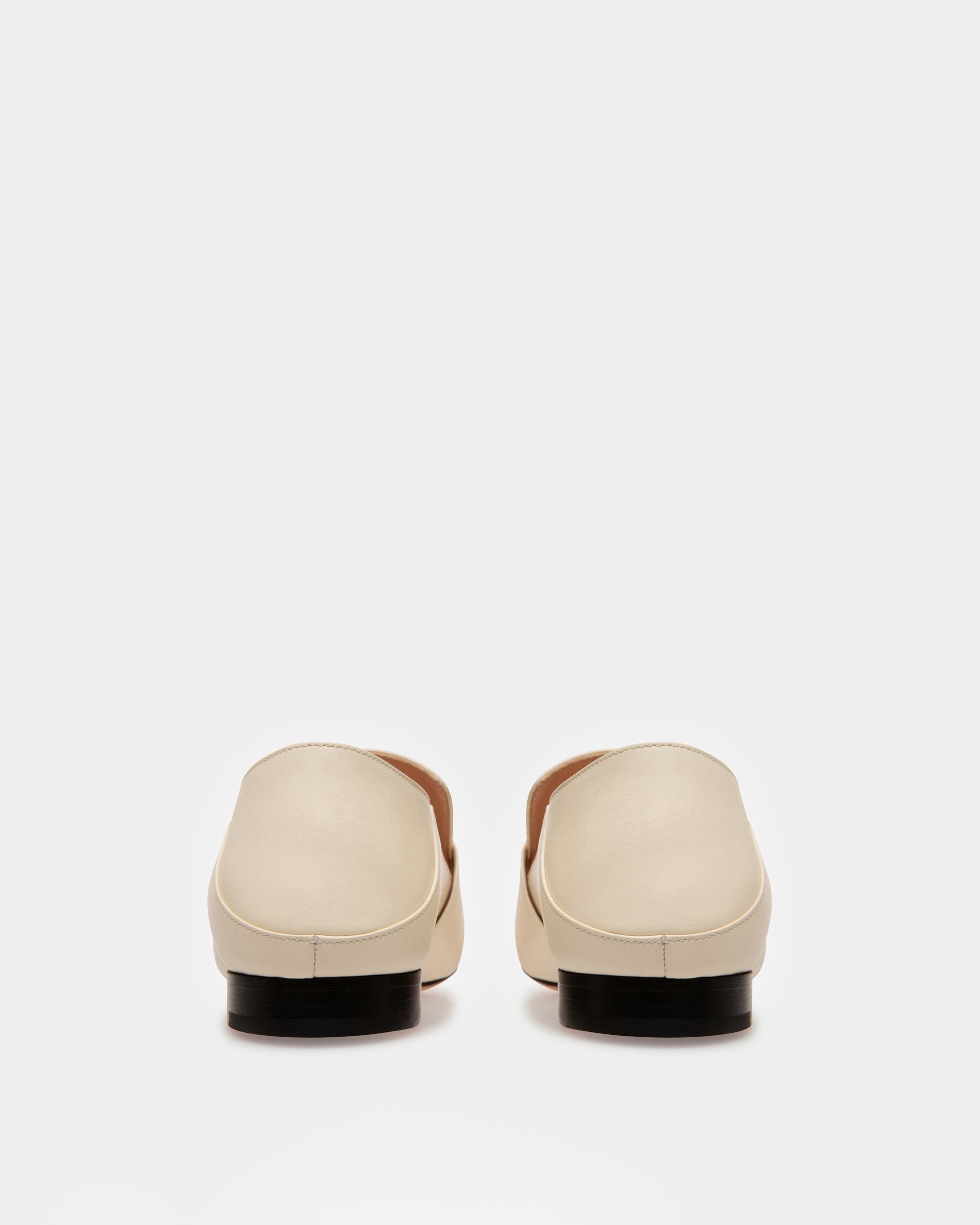 Bally Global - Janelle Leather Slippers In Bone - White