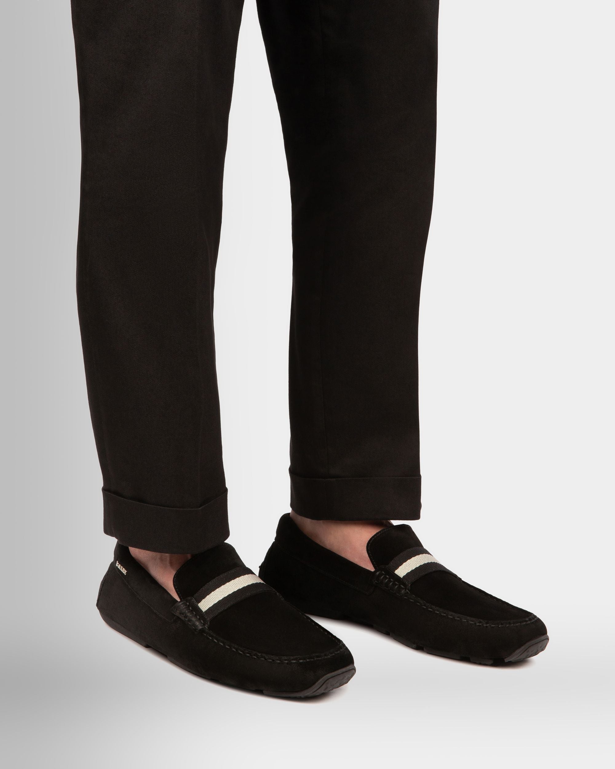 Bally Global - Pilot Driver In Black Suede - Black