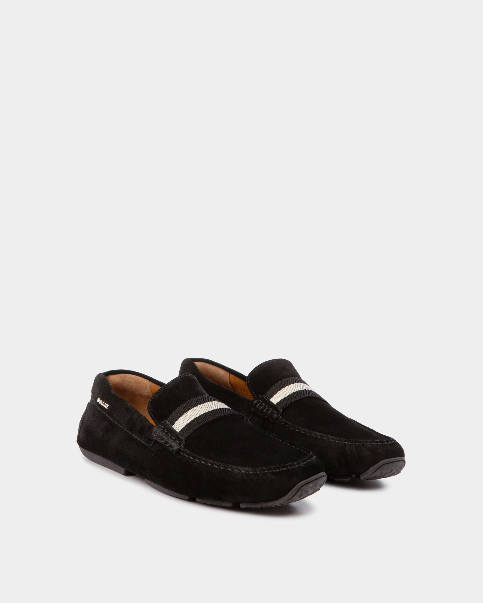 Bally Global - Pilot Driver In Black Suede - Black
