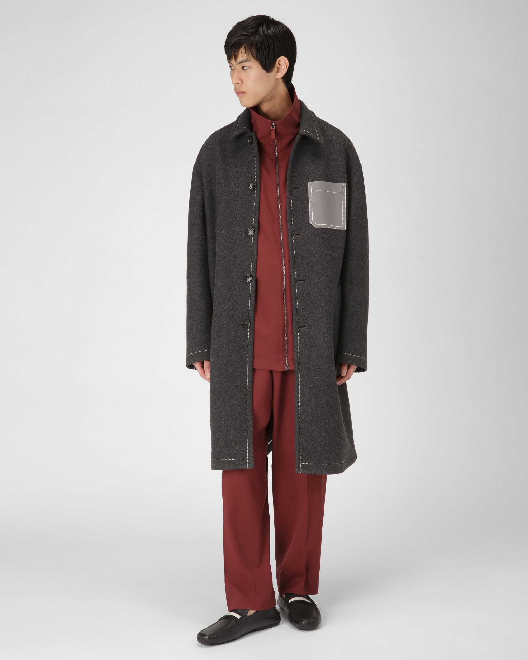 Bally Global - Pilot Drivers In Black Leather And Fabric - Black