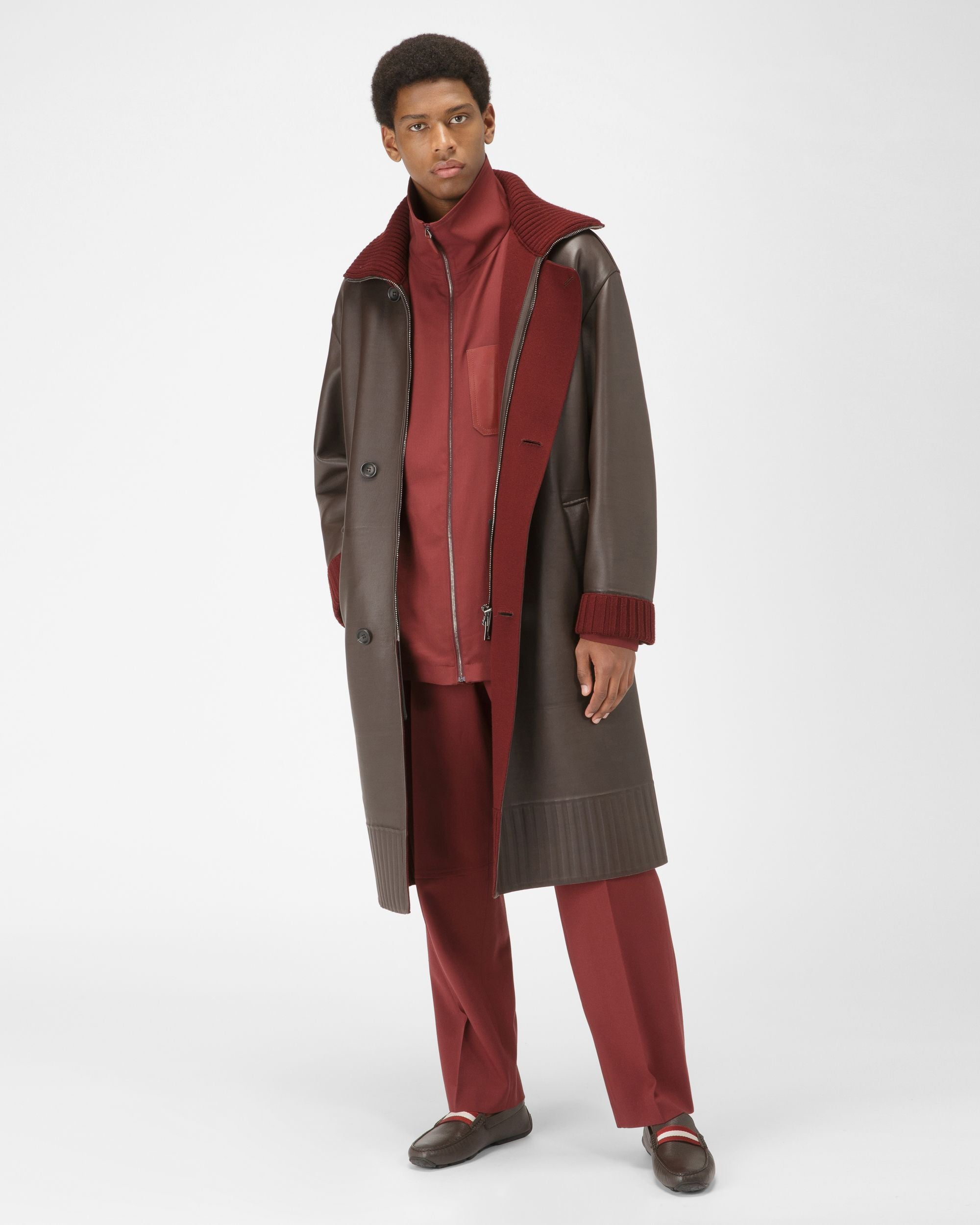 Bally Global - Pearce Leather Drivers In Brown - Brown