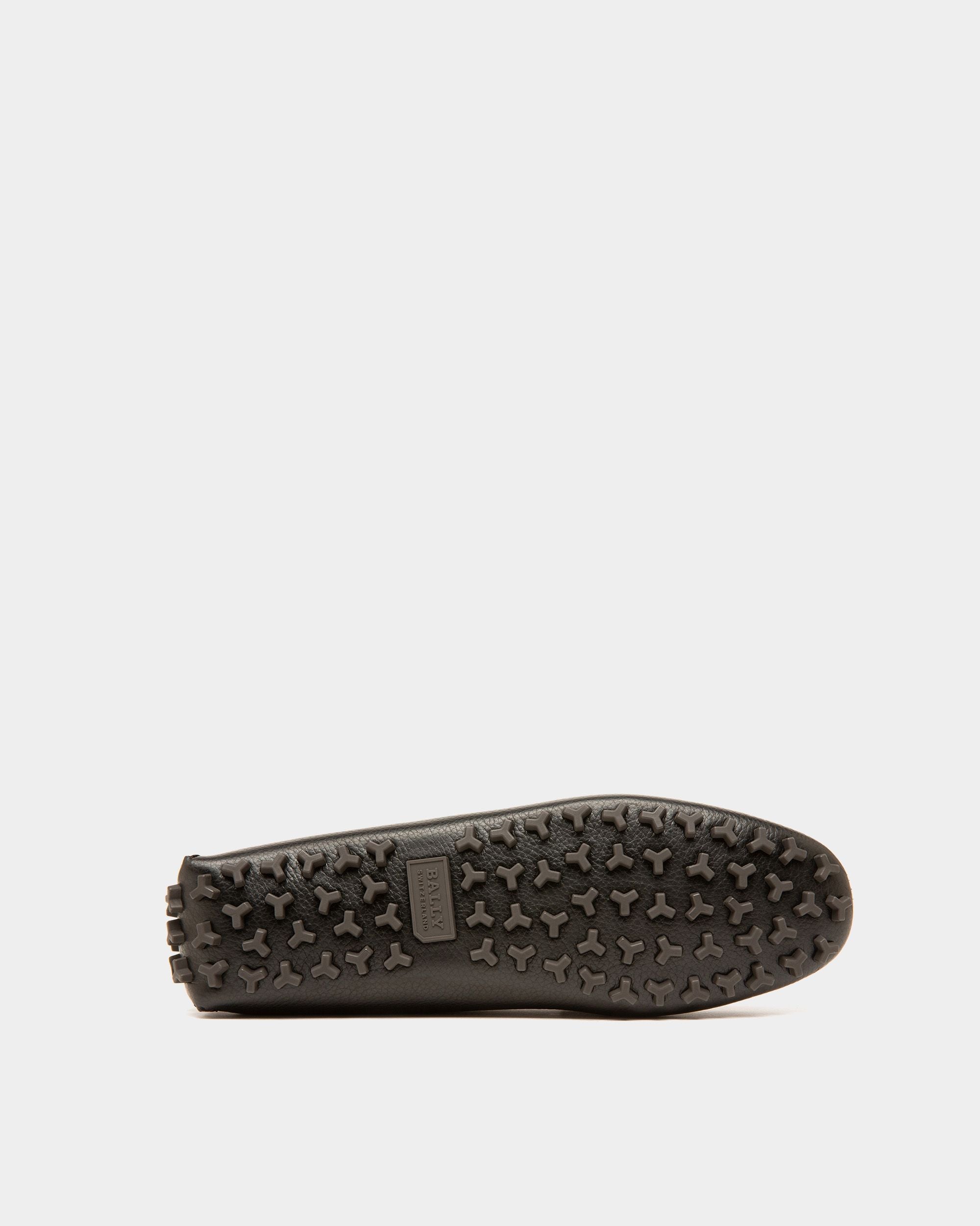 Bally Global - Ladyes Mocasines De Estilo Driver En Piel De Color Negro - Negro
