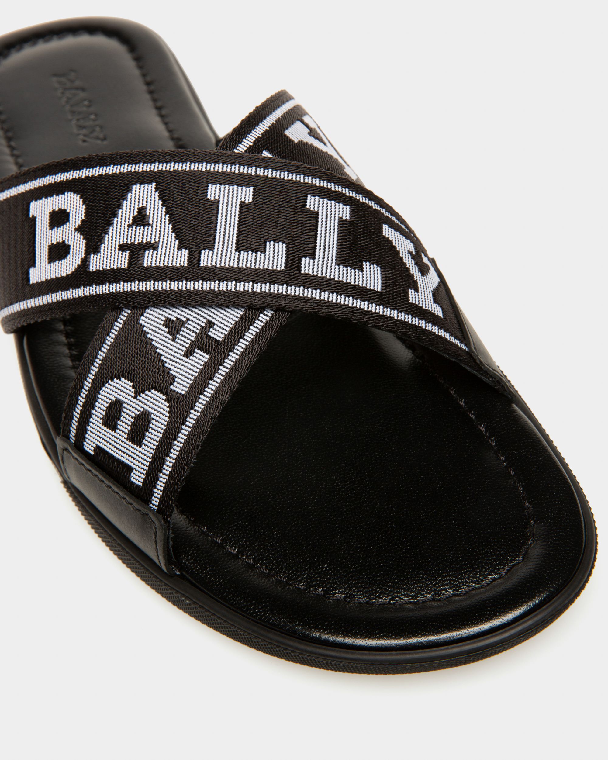 Bally Global - Bonks Fabric & Leather Sandals In Black - Black