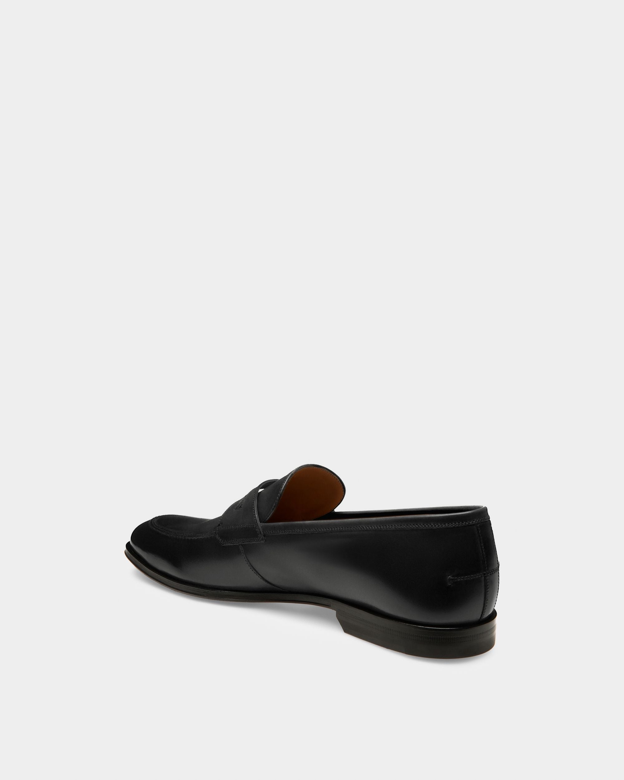 Bally Global - Webb Men's Calf Leather Penny Loafer In Black - Noir