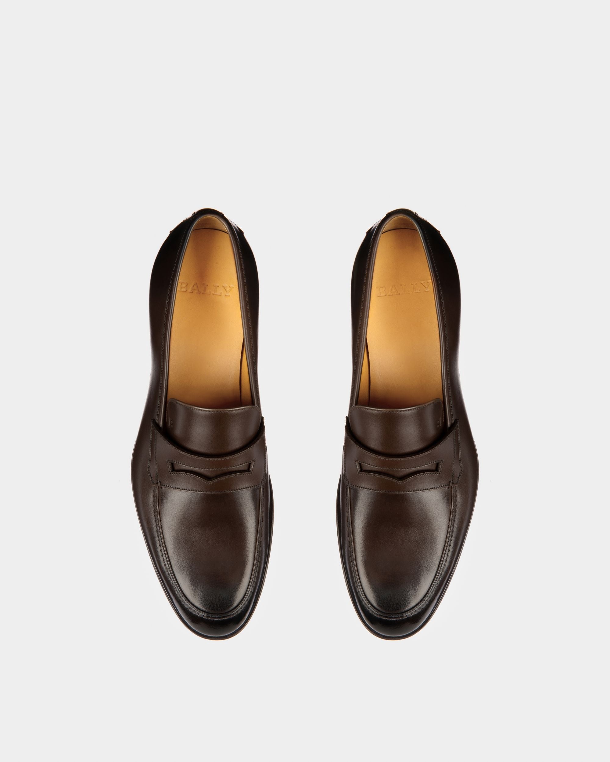 Bally Global - Webb Men's Calf Leather Loafer In Dark Brown - Brown