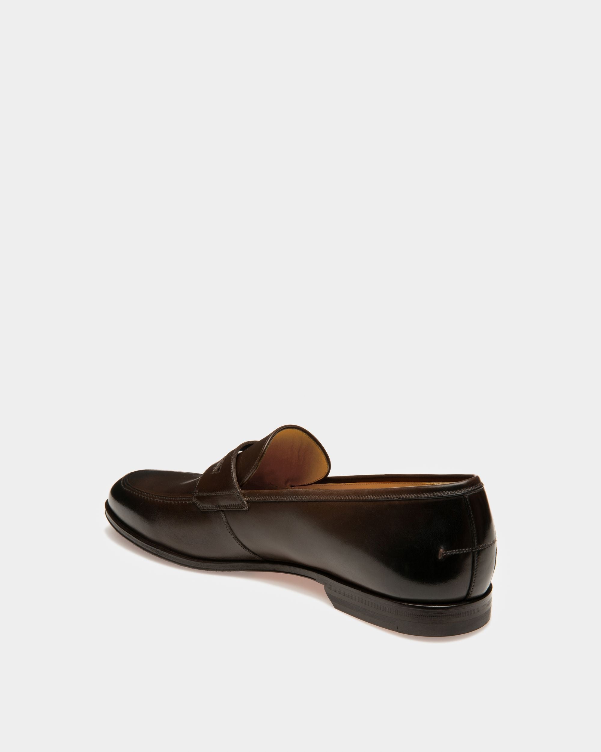 Bally Global - Webb Men's Calf Leather Loafer In Dark Brown - Brown