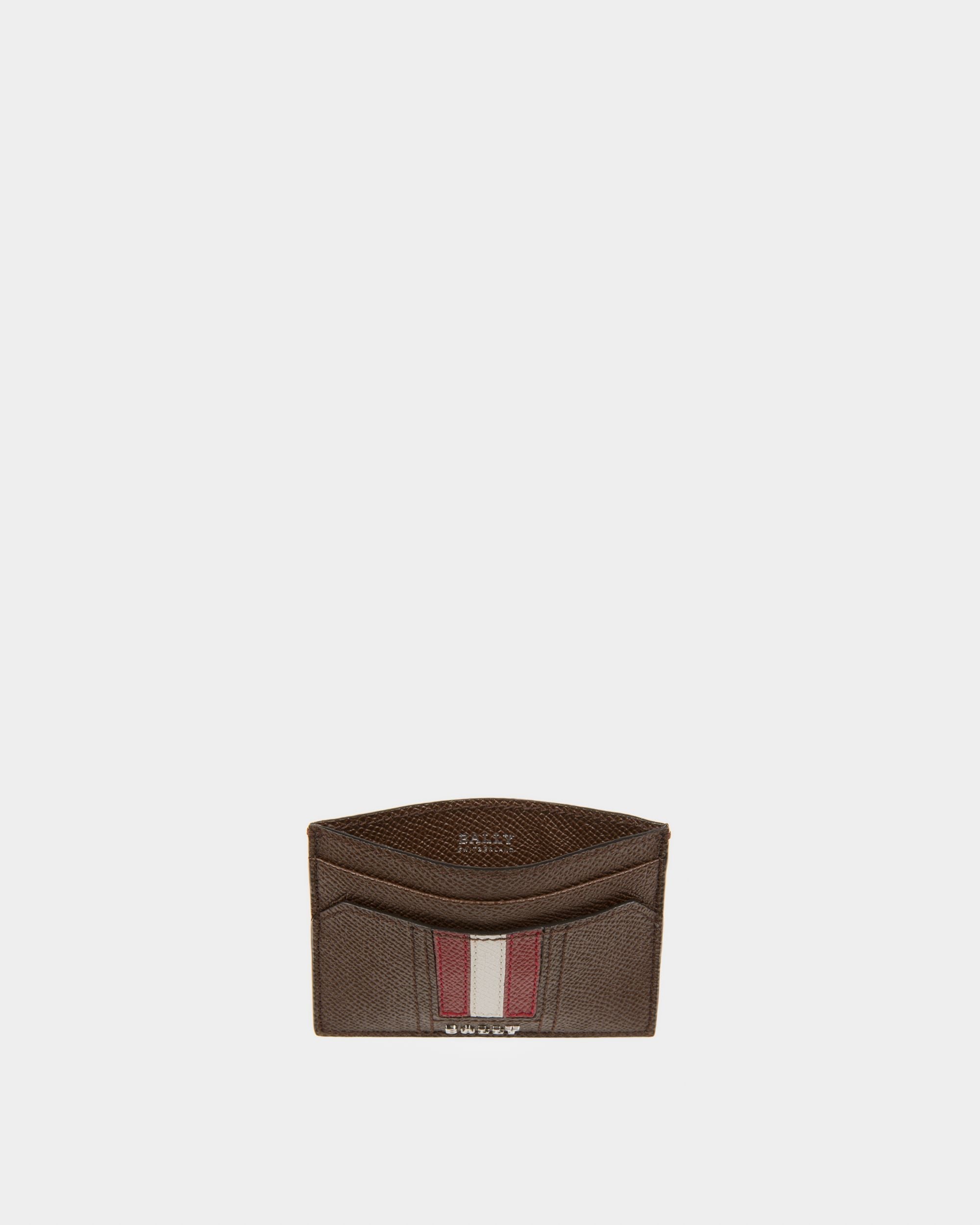 Bally Global - Tarjetero Thar De Piel Marrón - Marrón