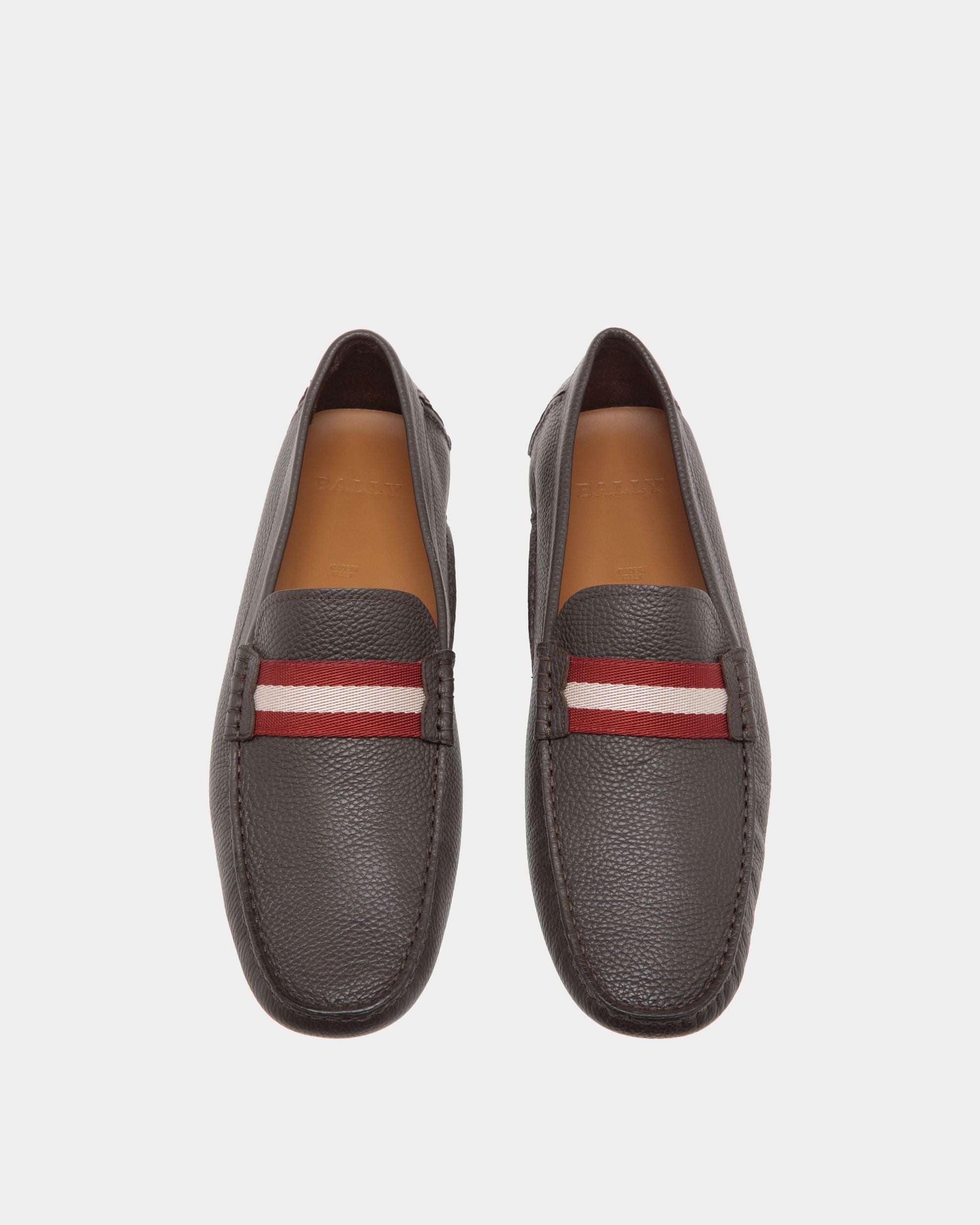 Bally Global - Driver In Grey Grained Leather - Grey