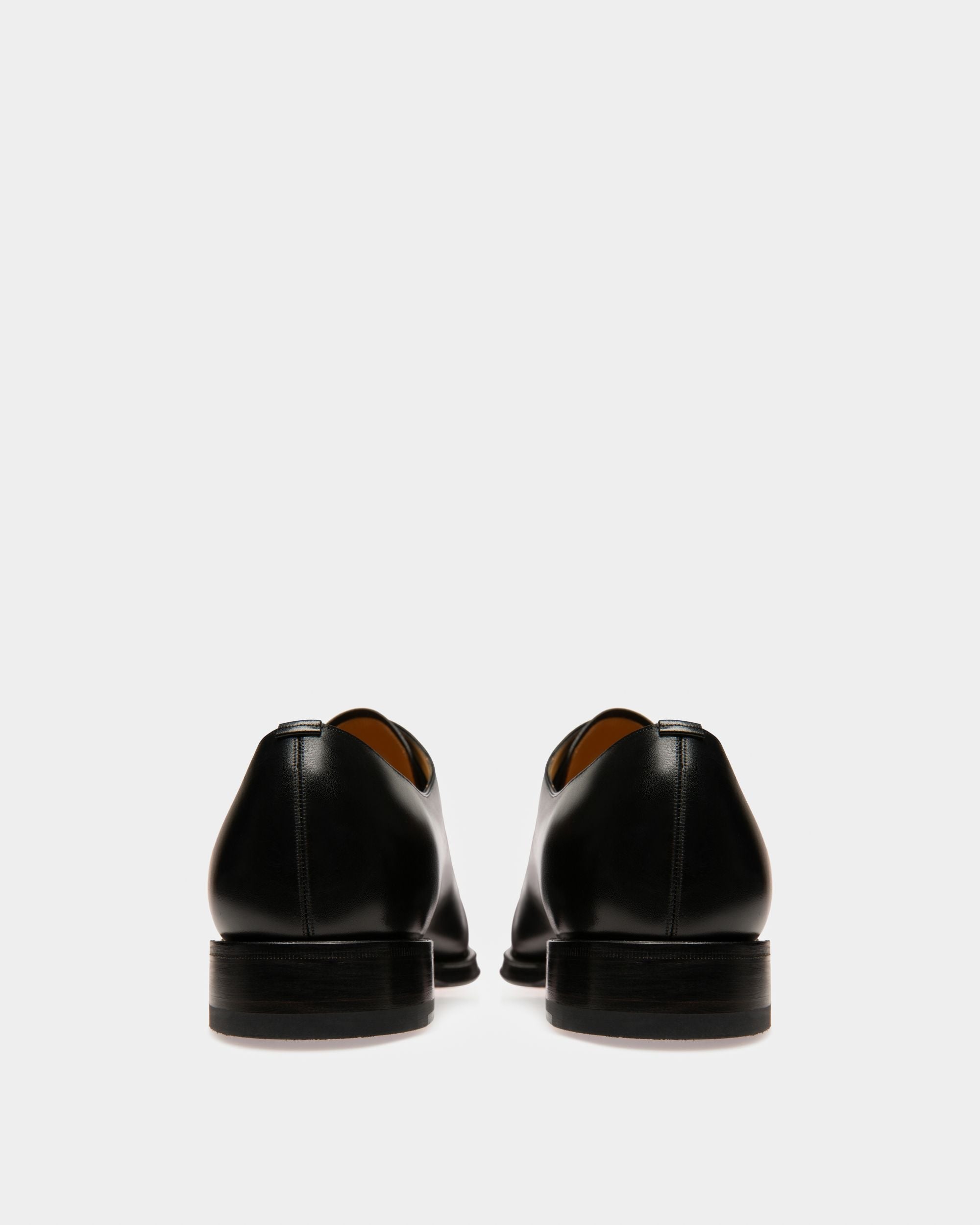 Bally Global - Scolder Men's Plain Calf Leather Oxford Shoe In Black - Black