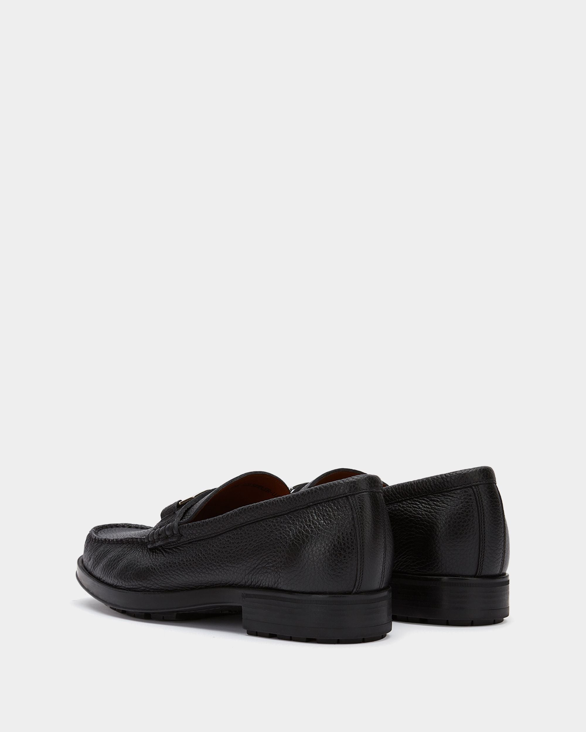 Bally Global - Men's Black Leather Loafers - Black