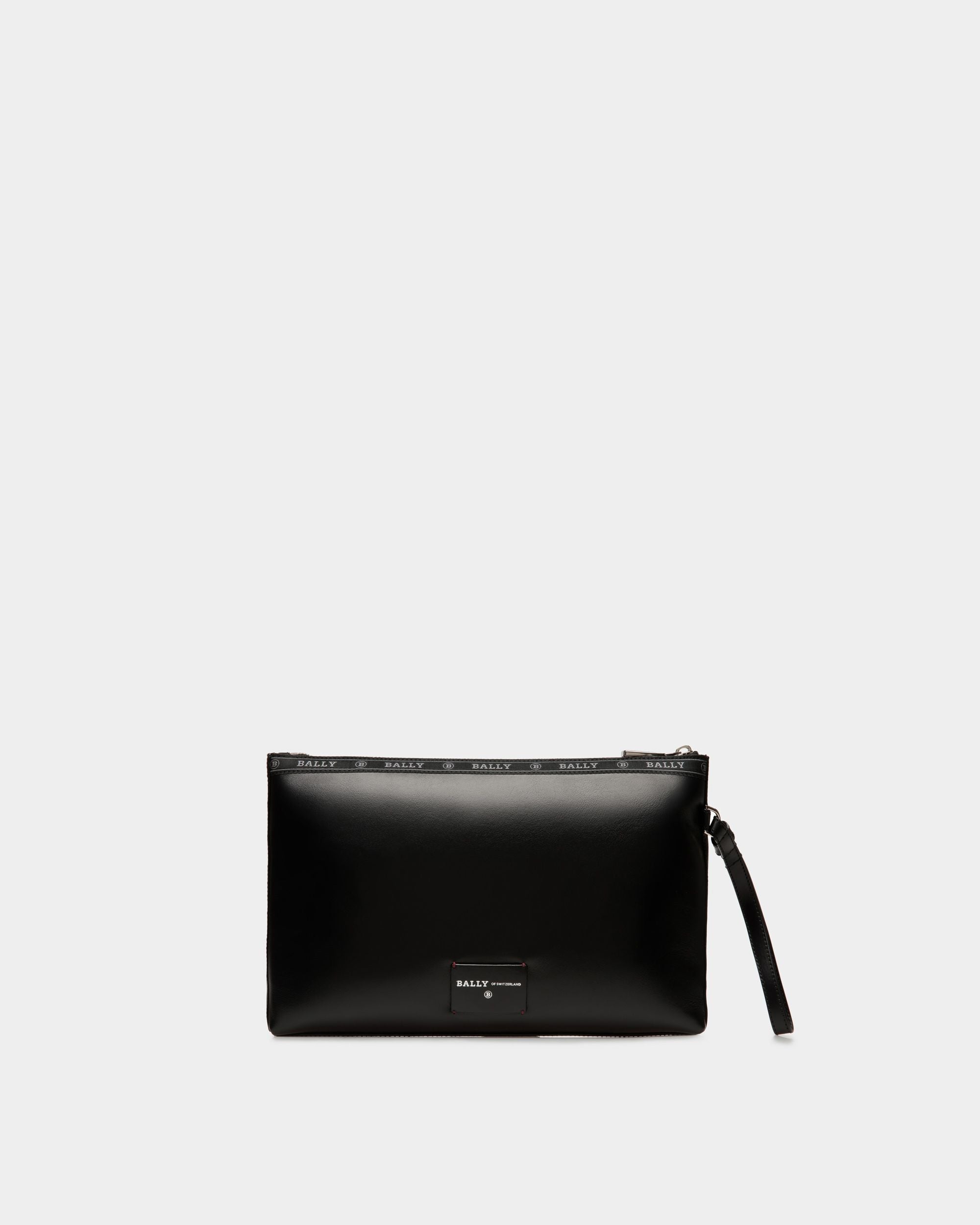 Bally Global - Bolso Clutch Hartland De Piel Negra - Negro