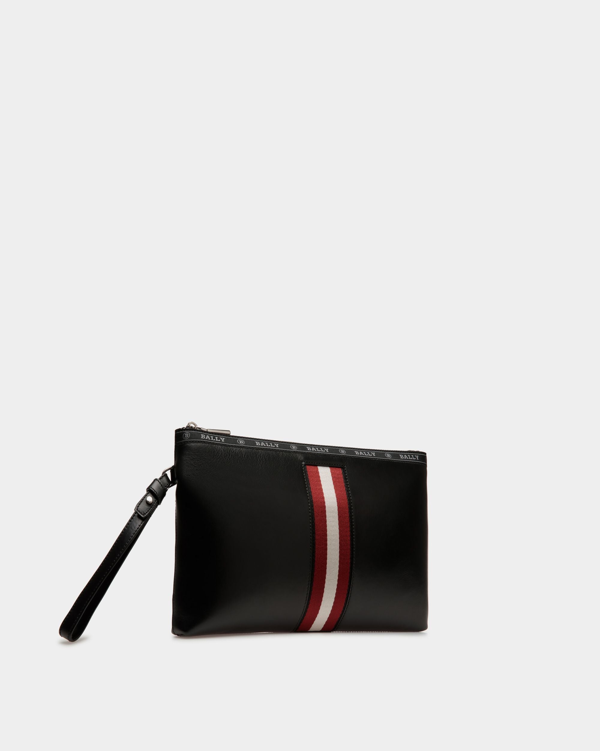 Bally Global - Bolso Clutch Hartland De Piel Negra - Negro