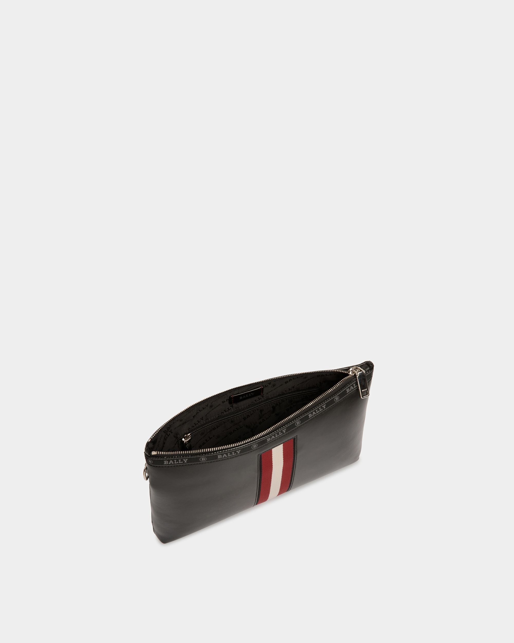 Bally Global - Bolso Clutch Hartland De Piel Negra - Negro