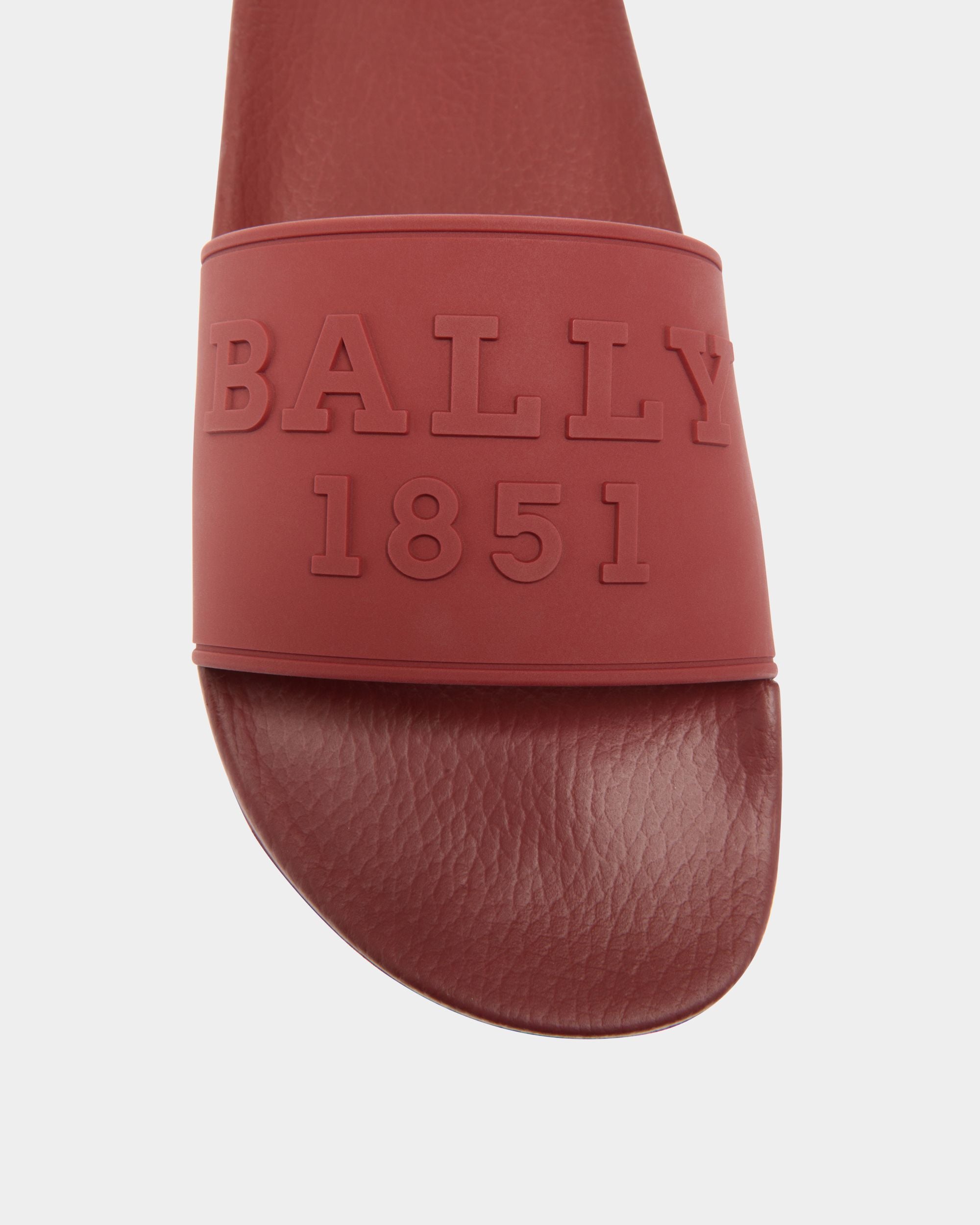 Bally Global - Slider Sandals In Red Rubber - Red
