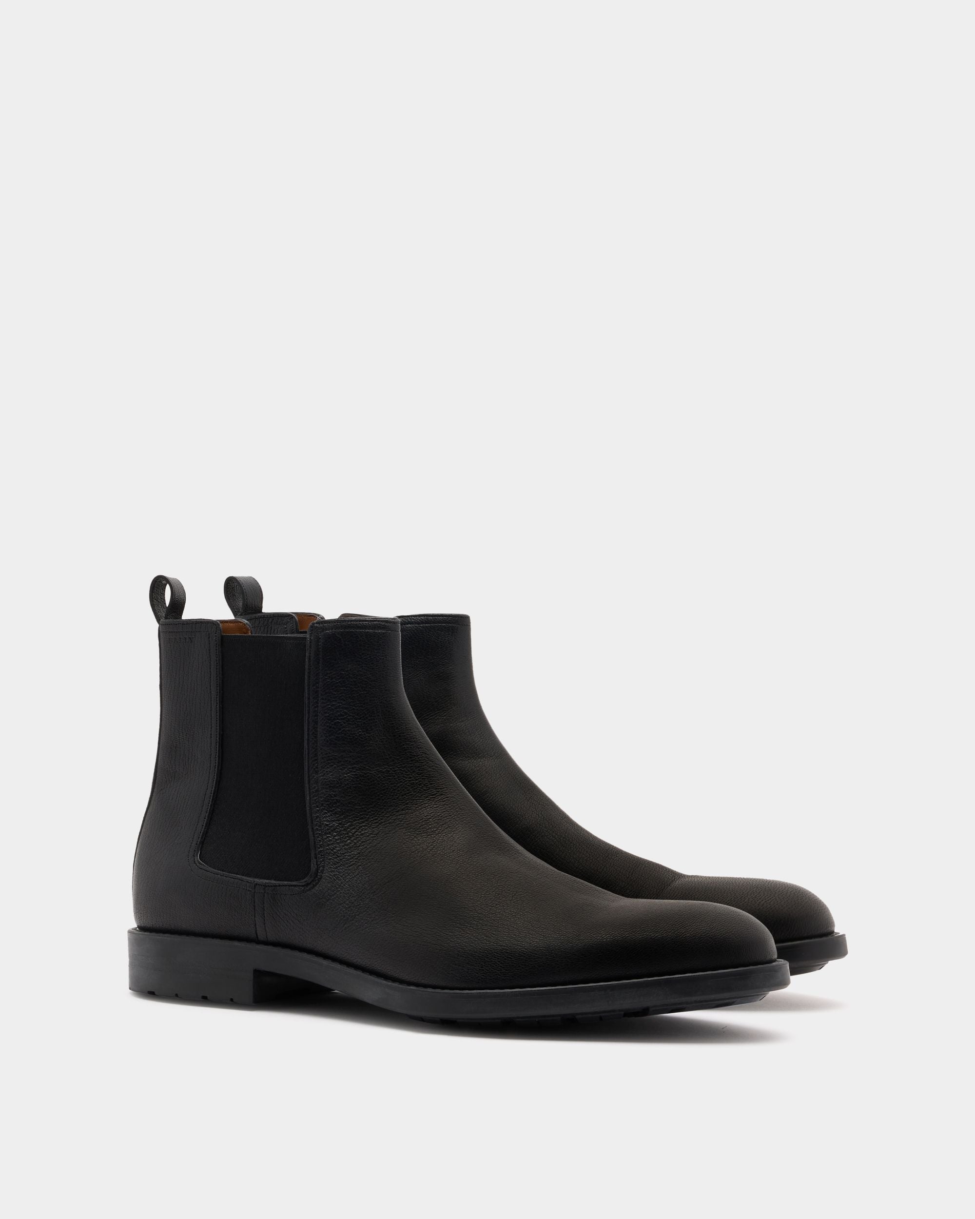 Bally Global - Boots In Black Leather - Black