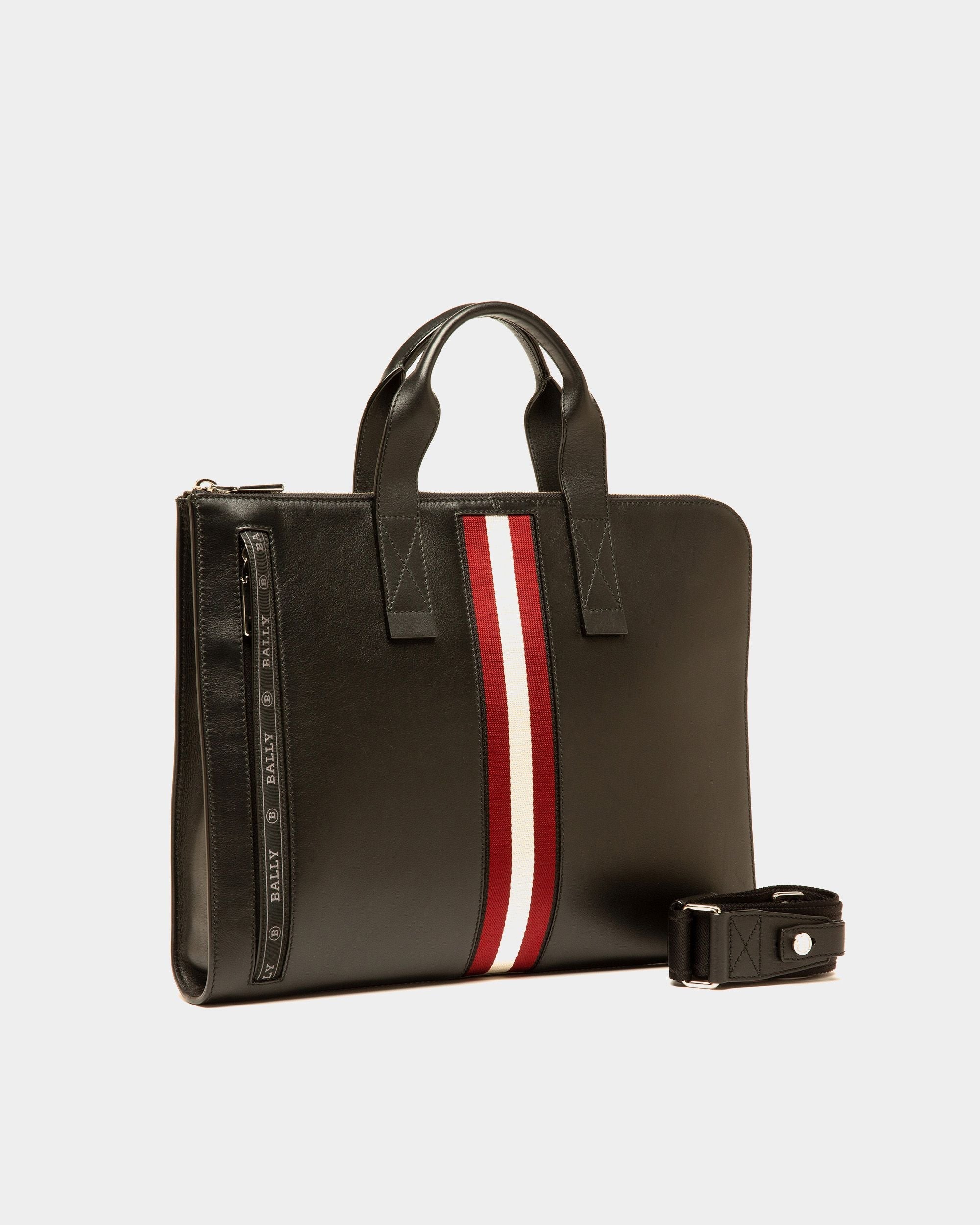 Bally Global - High Point Business Bag In Leather And Synthetic - Black