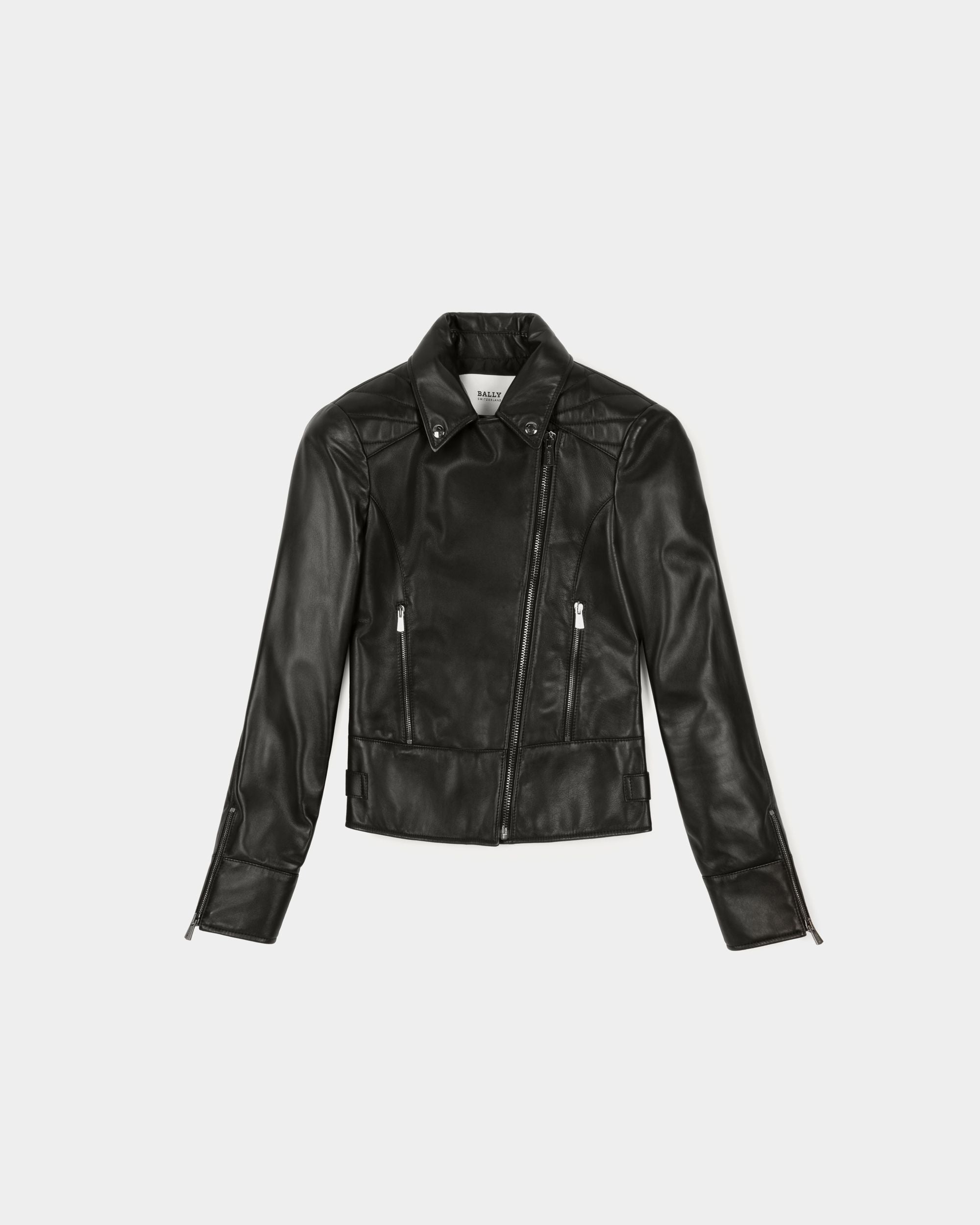 Bally Global - Leather Biker Jacket - Black