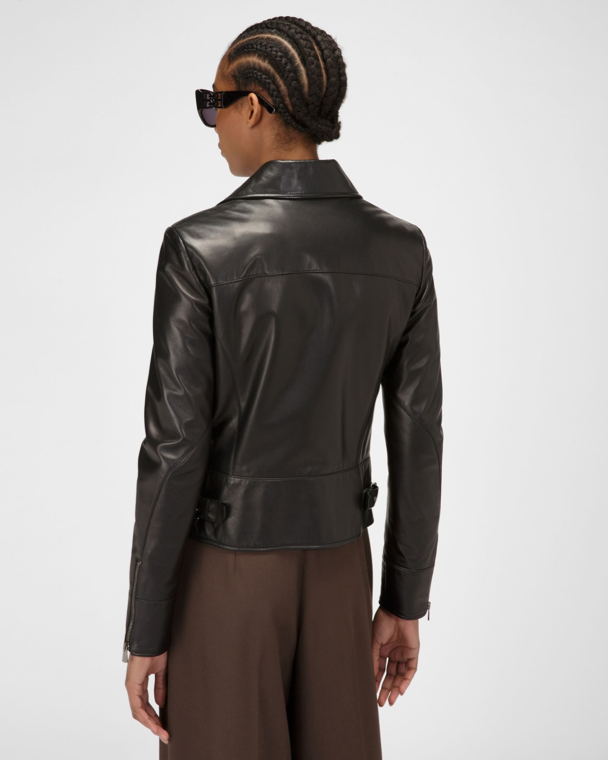 Bally Global - Leather Biker Jacket - Black
