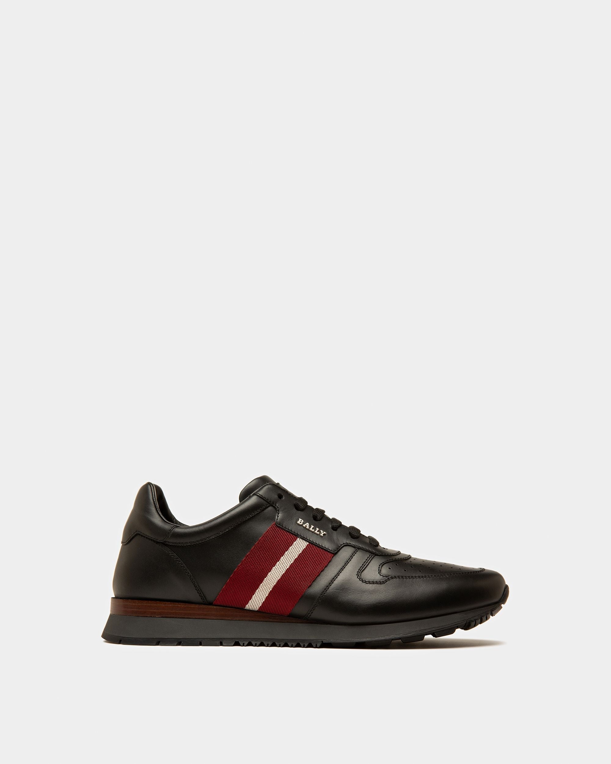 Bally Global - Astel Zapatilla Deportiva De Cuero De Color Negro - Negro