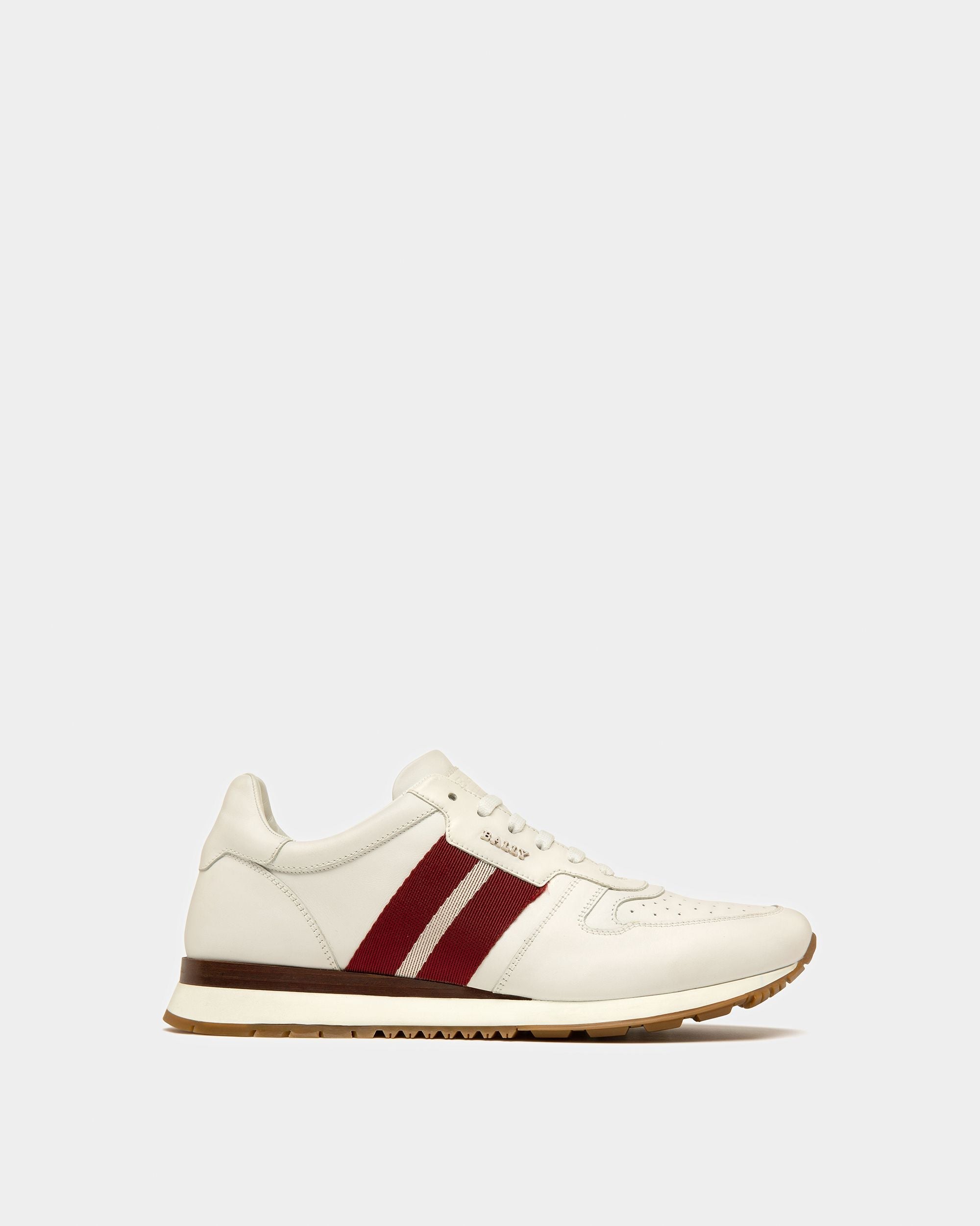 Bally Global - Astel Leather Sneakers In White - Blanco