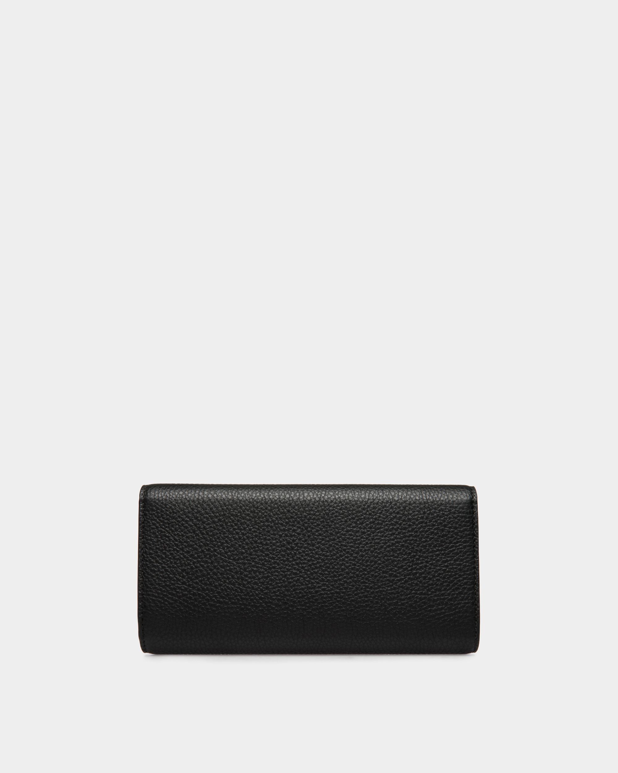 Bally Global - Continental Wallet in Black Grained Leather - Black