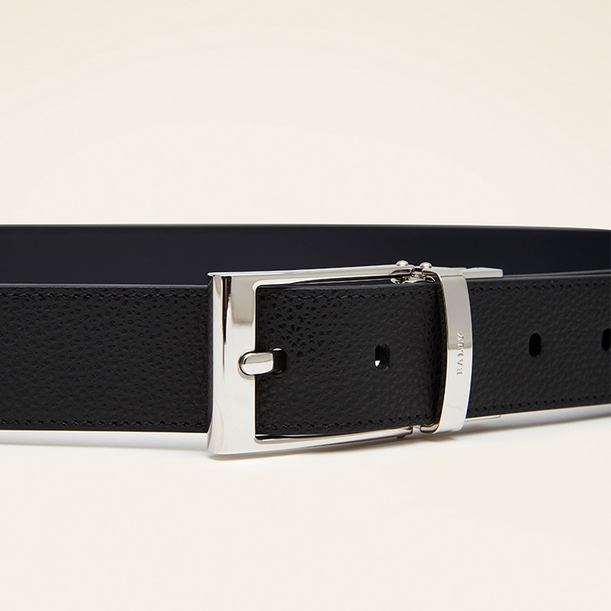 Bally Global - Men's Black Casual Leather Belt - Black