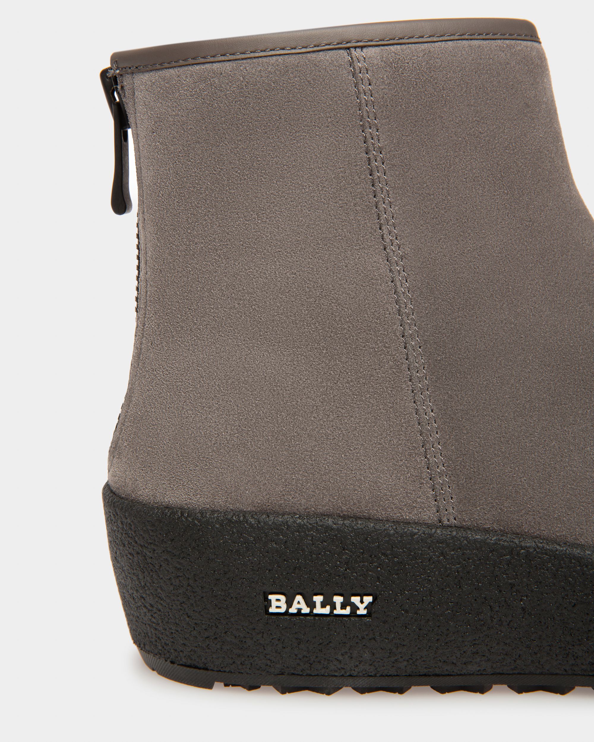 Bally Global - Guard Ii Botas De Nieve De Piel En Mineral Oscuro - Gris
