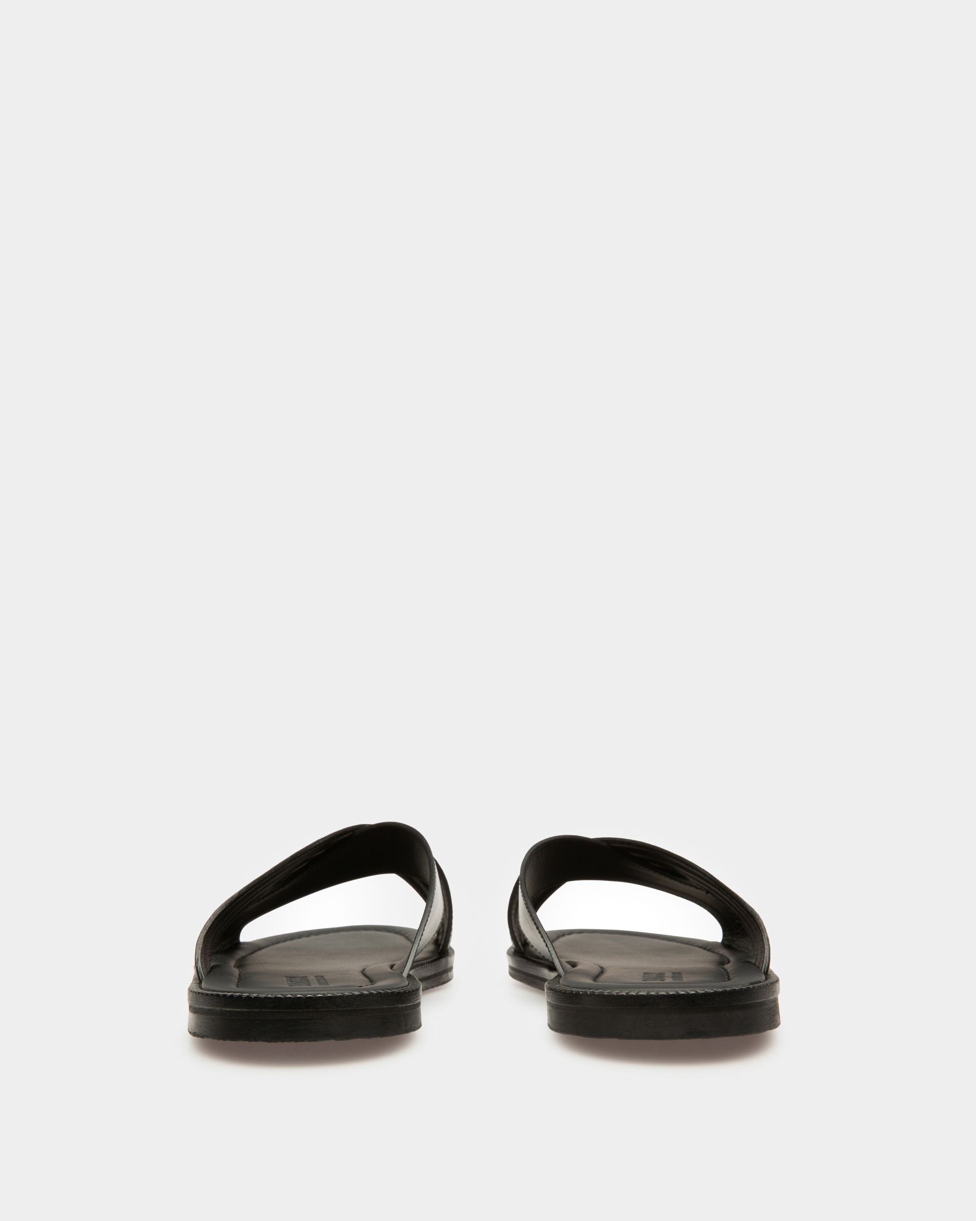 Bally Global - Jaabir Leather Sandals In Black - Negro