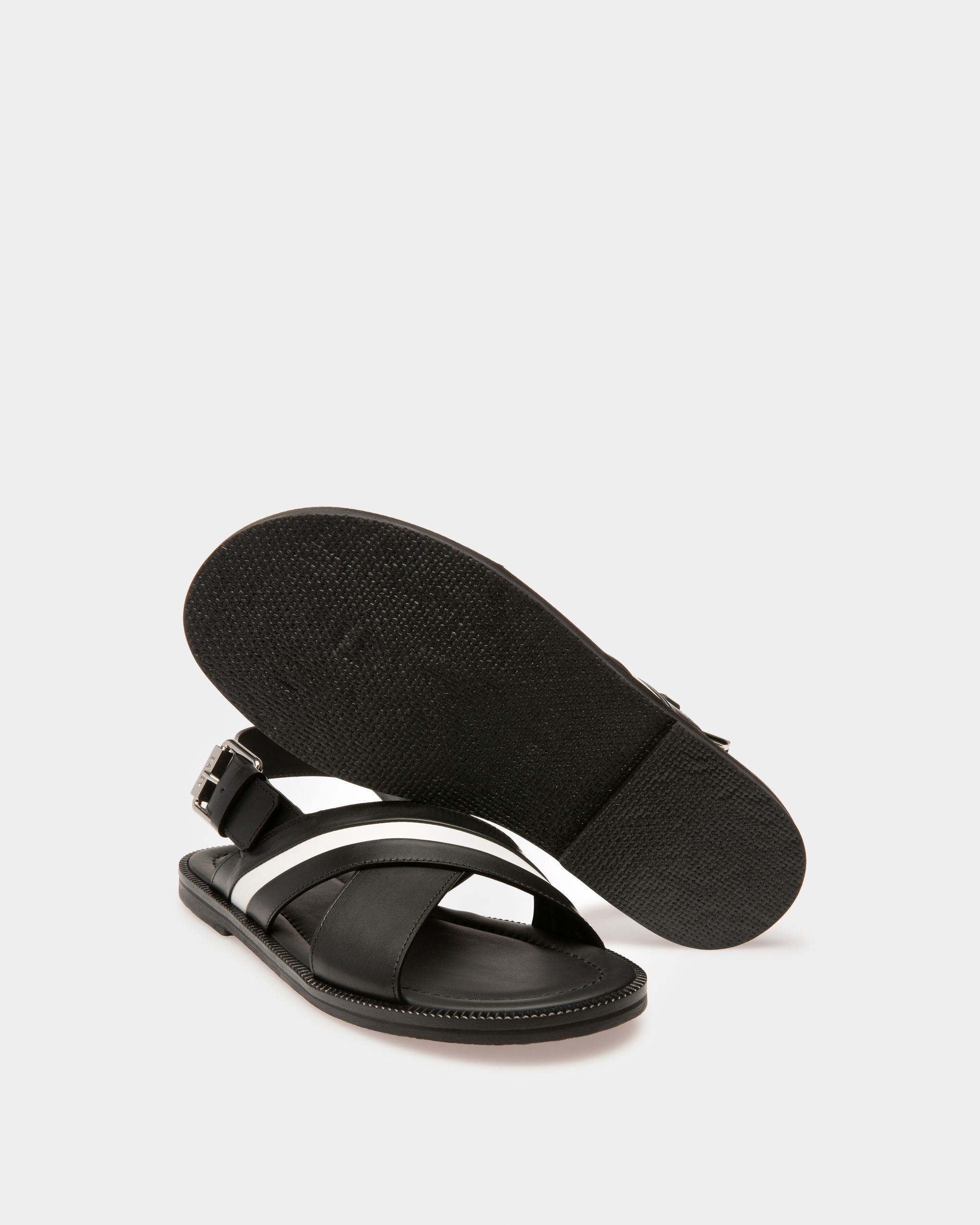 Bally Global - Jameel Leather Sandals In Black - Black