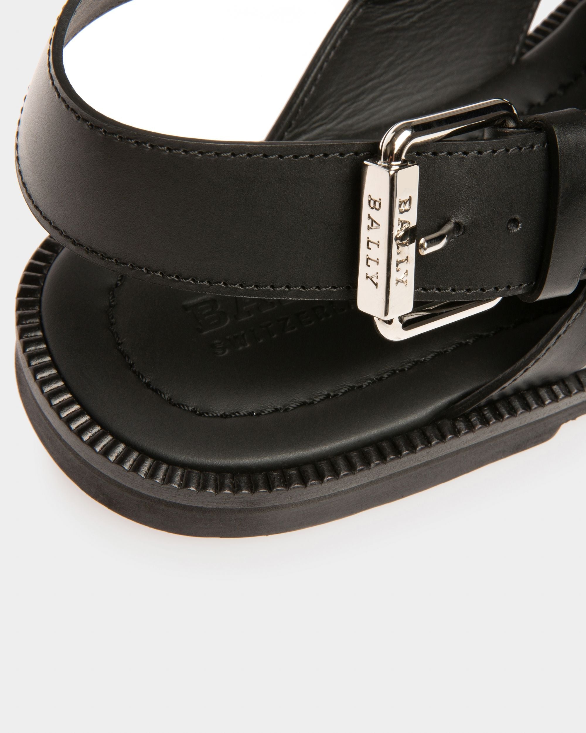 Bally Global - Jameel Leather Sandals In Black - Black