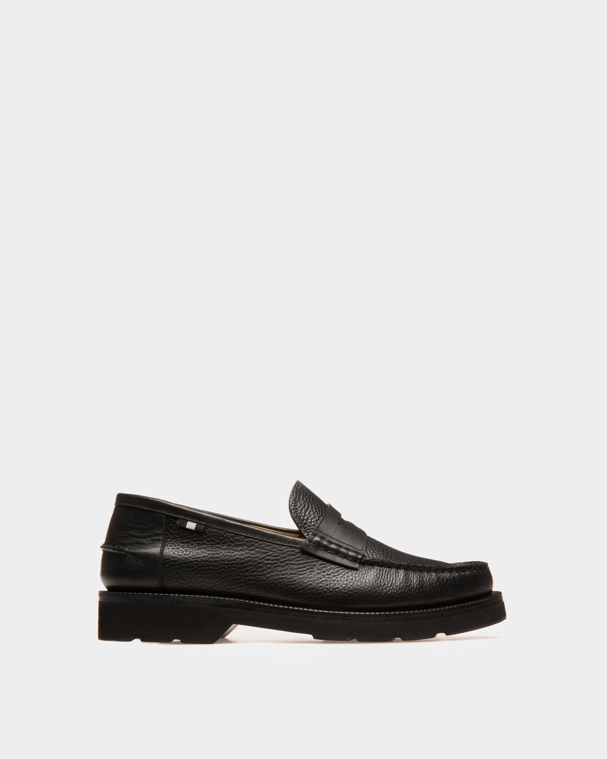 Bally Global - Mocasín Noah De Piel Negra - Negro