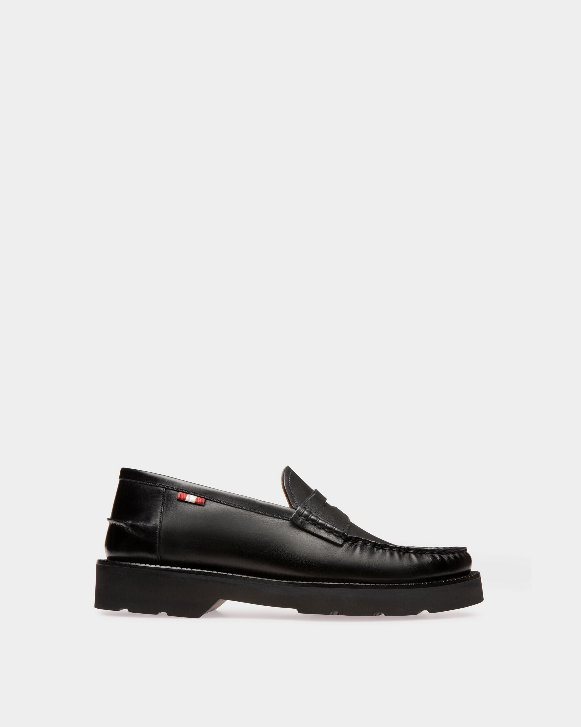 Bally Global - Noah Mocasín De Piel De Color Negro - Negro