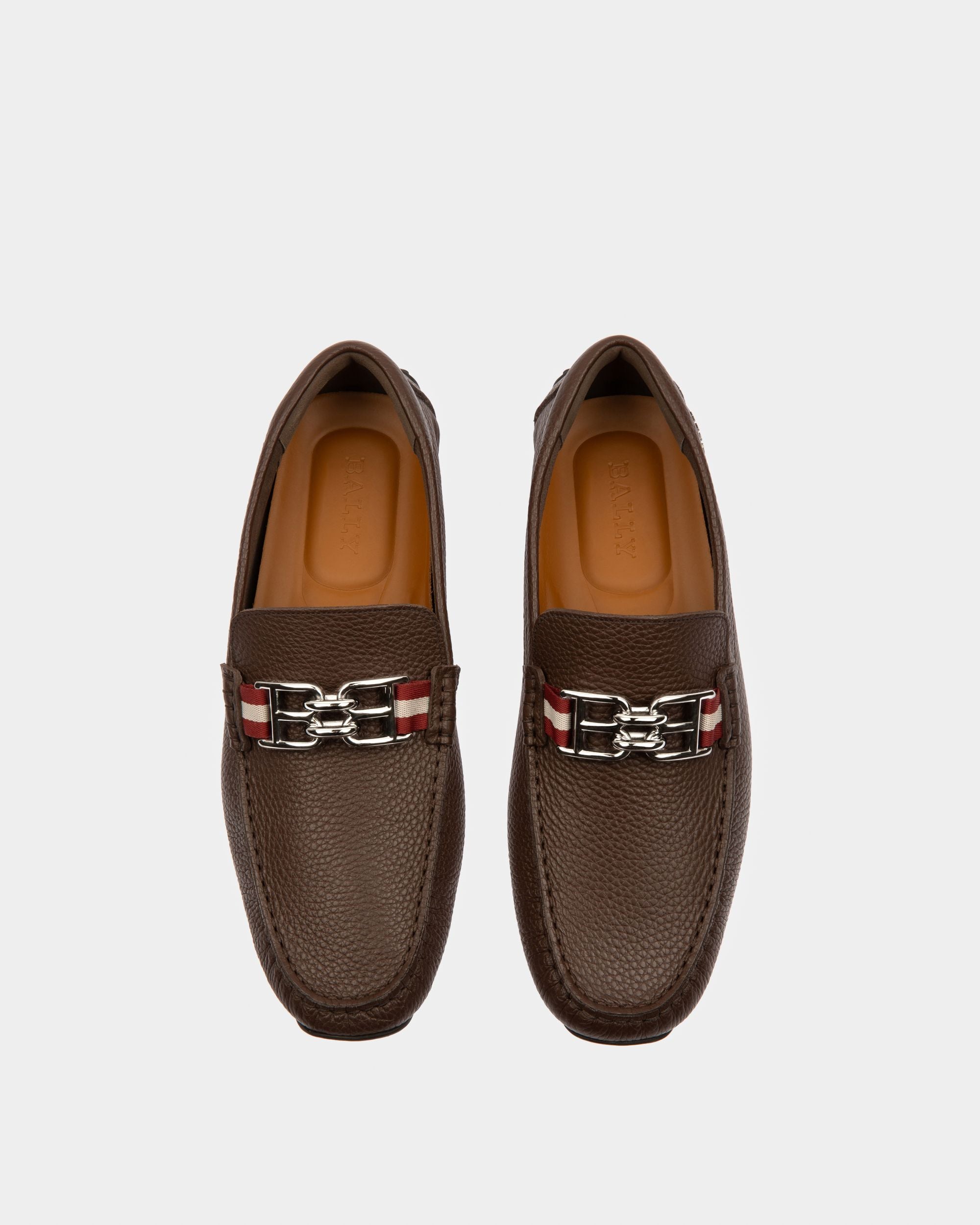 Bally Global - Parsal Leather Drivers In Coffee - Brown