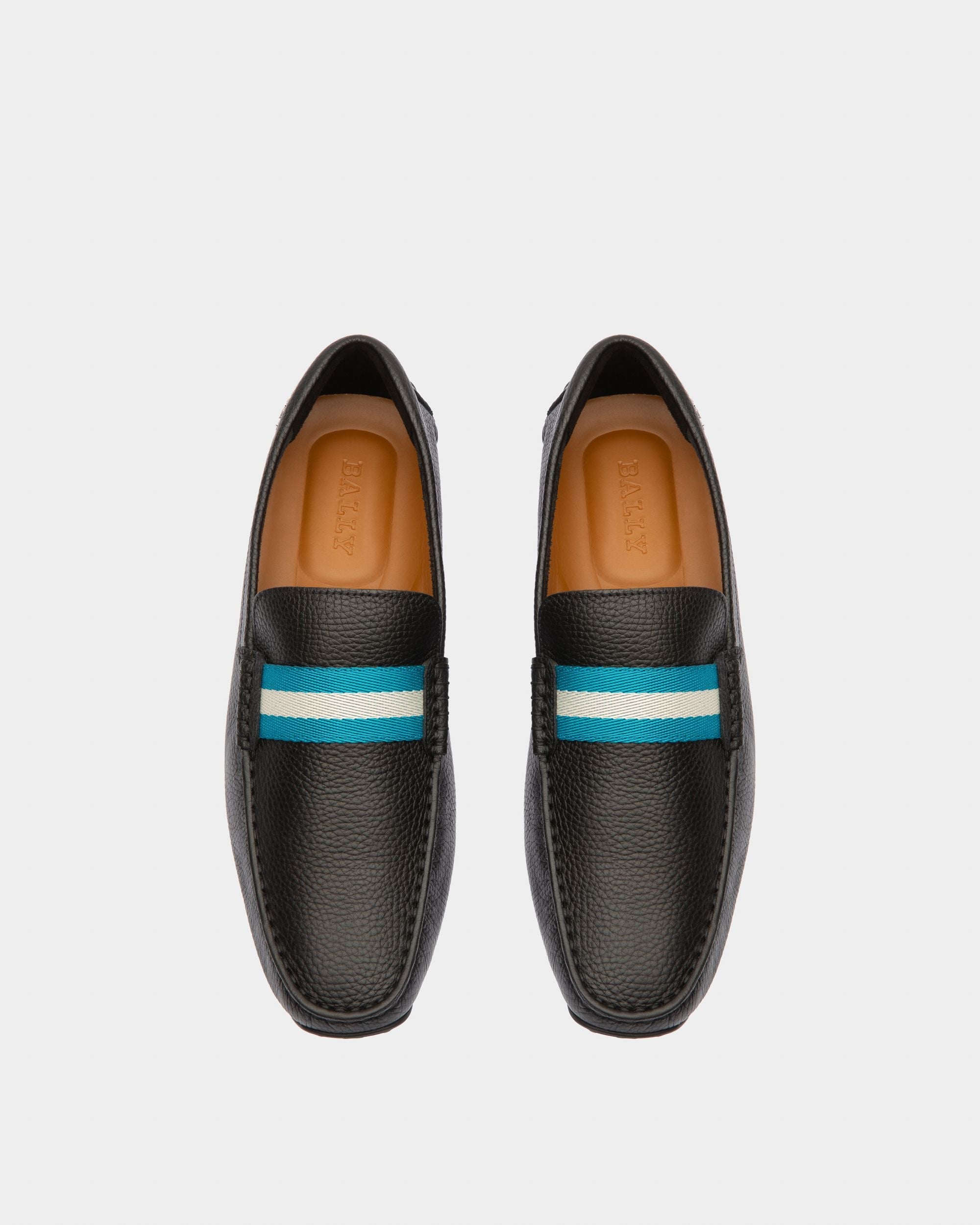 Bally Global - Pilot Driver in Black Grained Leather - Black